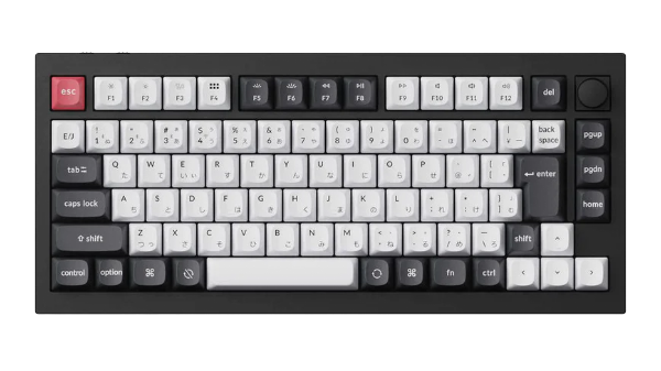 Keychron K2 Max 75%レイアウト 赤軸 JIS配列 Keychron K2 MAX QMK ワイヤレスカスタム・メカニカルキーボード