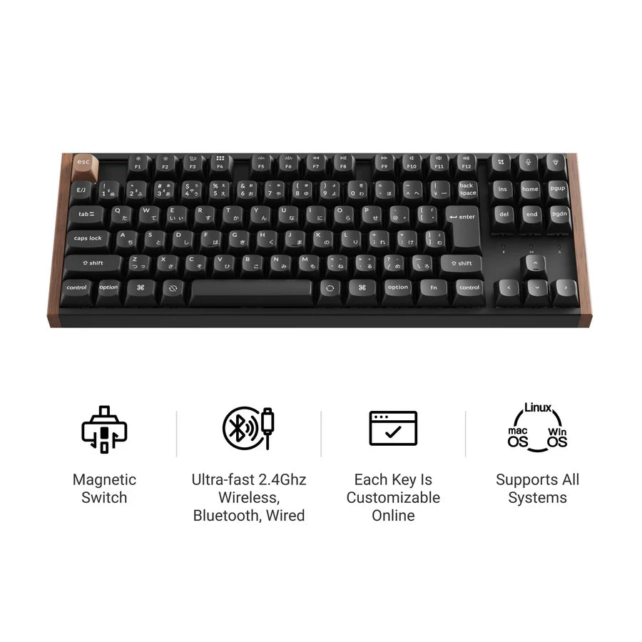 Keychron K8 HE ワイヤレス 磁気センサースイッチ カスタムキーボード 日本語配列