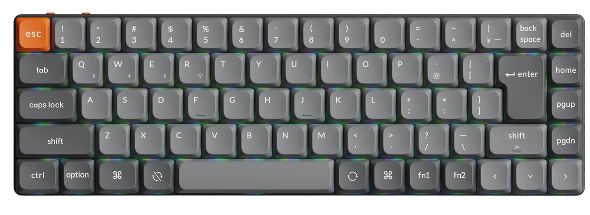 Keychron K7 Max QMK/VIA ワイヤレス カスタム メカニカルキーボード 日本語配列