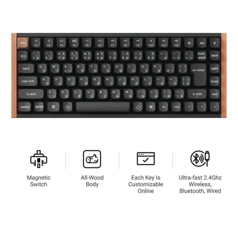 Keychron K2 HE 無線磁気スイッチカスタムキーボード 日本語配列