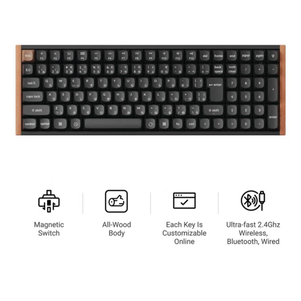 Keychron K4 HE 無線磁気スイッチカスタムキーボード 日本語配列