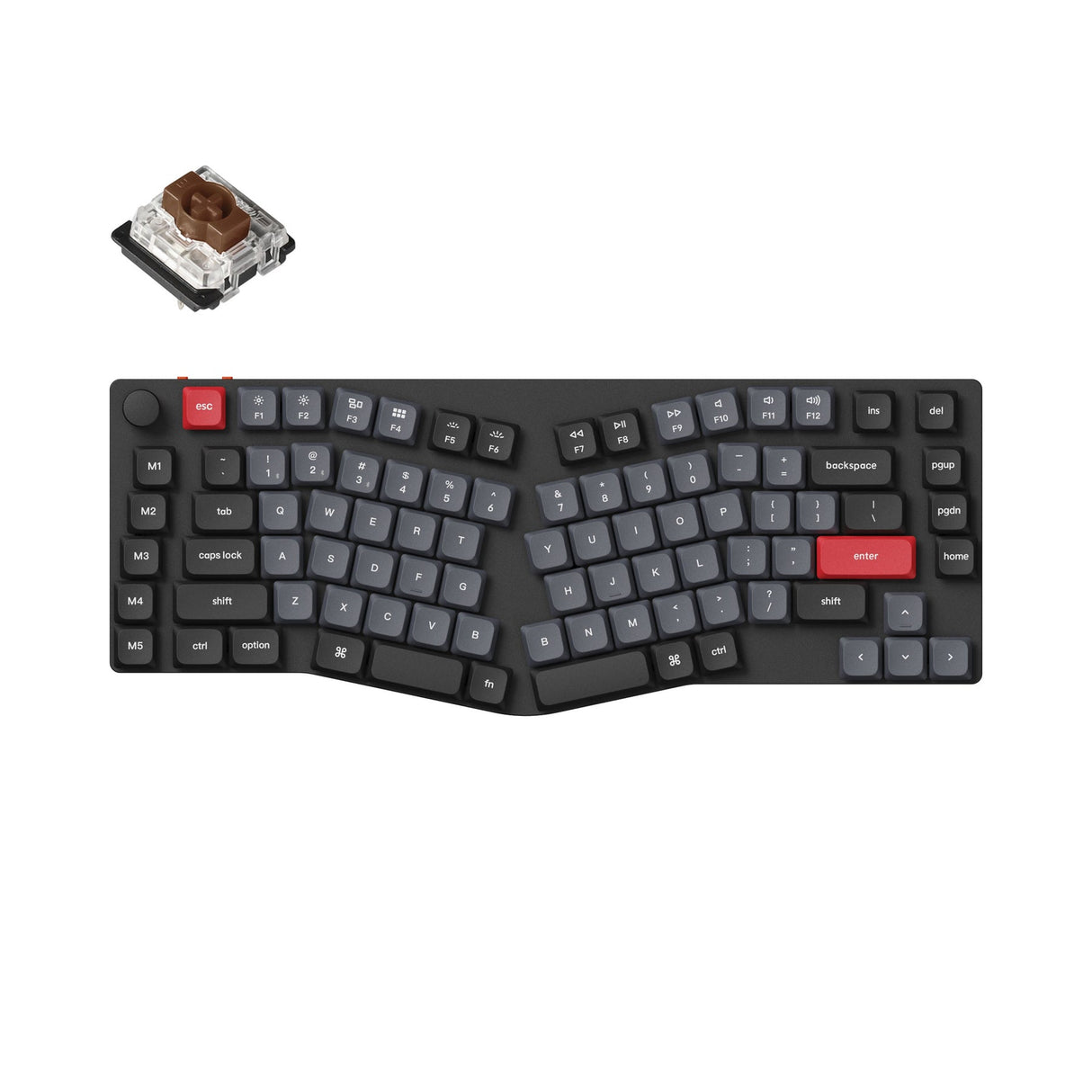Keychron K15 Pro (Alice レイアウト) QMK/VIA ワイヤレス カスタム メカニカル キーボード(US ANSI 配列)