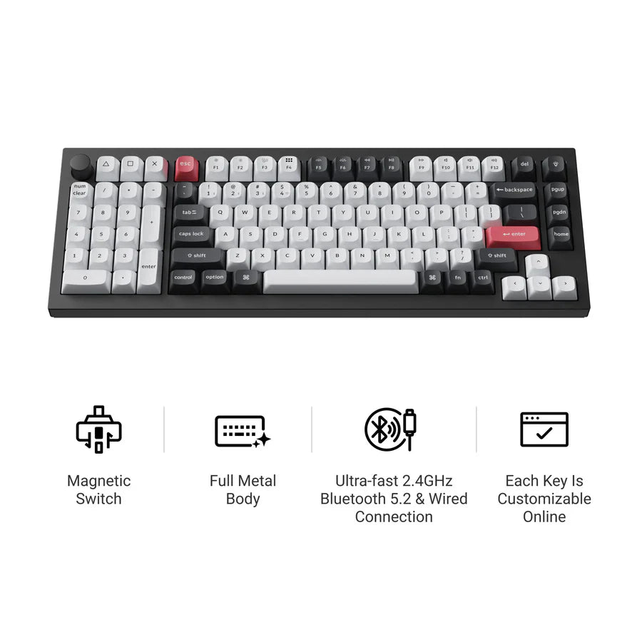 Keychron Q12 HE QMK ワイヤレスカスタムキーボード – Keychron Japan