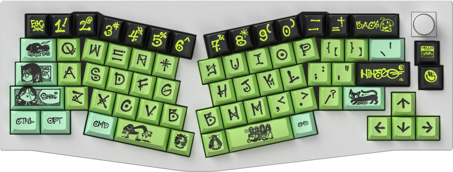 NINEGO - Cherry Profile Dye-Sub PBT フルキーキャップセット