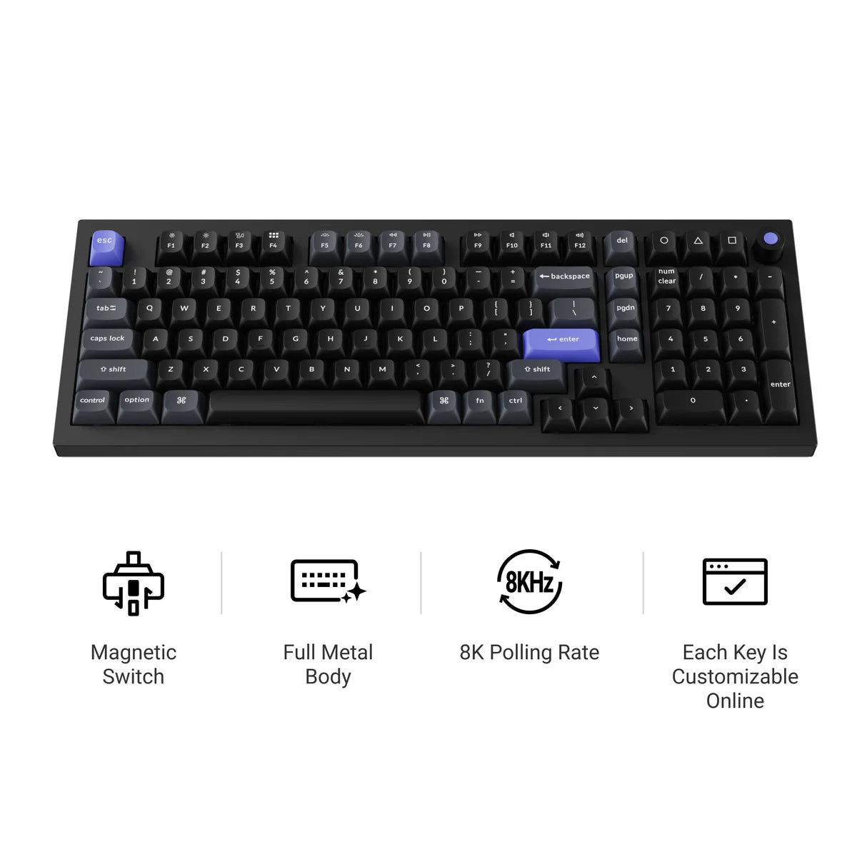 Keychron Q5 HE 8K 磁気スイッチキーボード