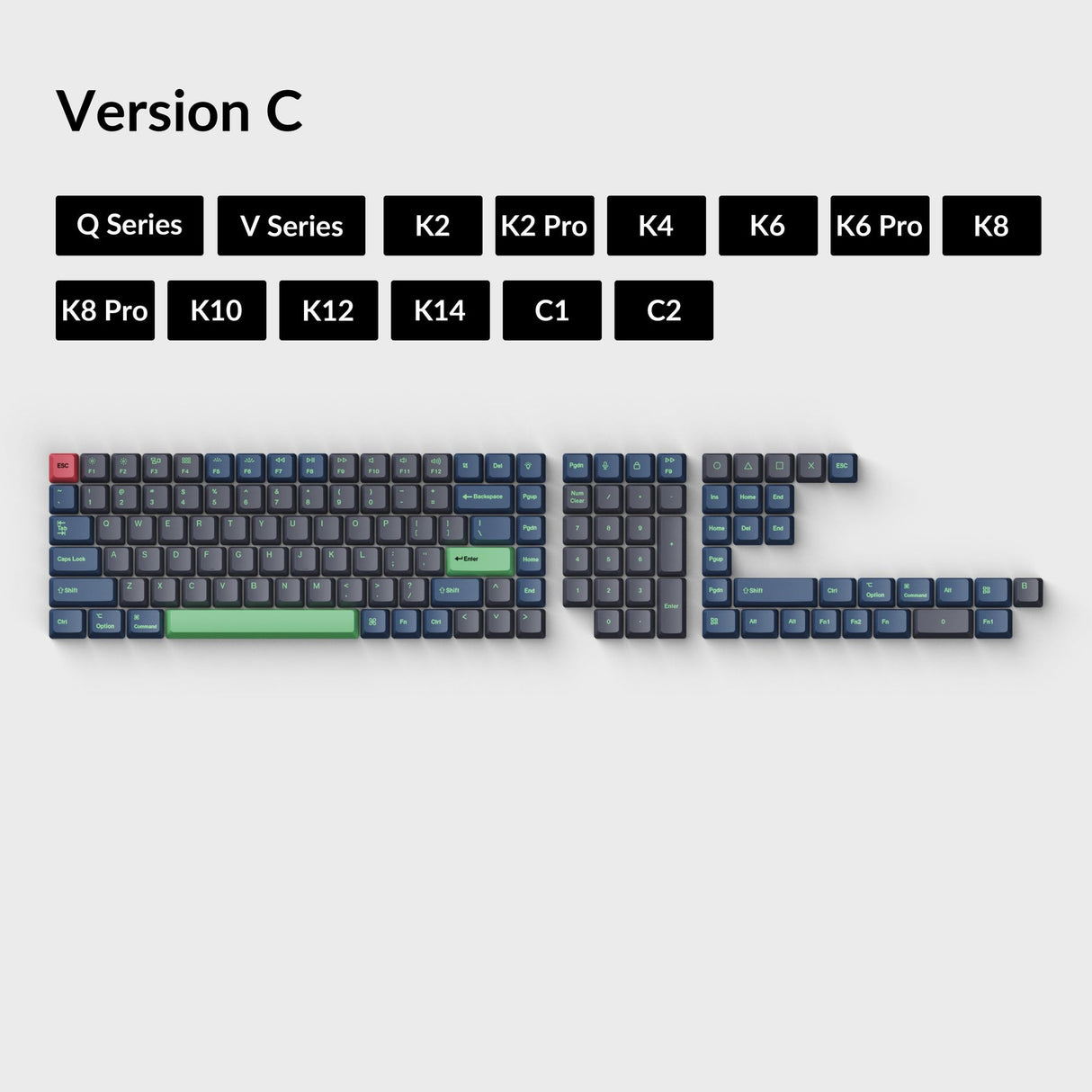 OEM 昇華型染色 PBT キーキャップセット- ハッカー
