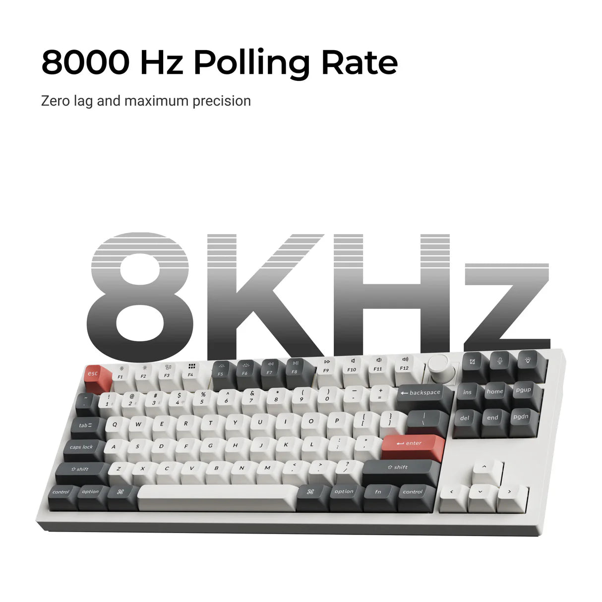 Keychron Q3 Ultra 8K ワイヤレスカスタムメカニカルキーボード 日本語配列(かな刻印なし)