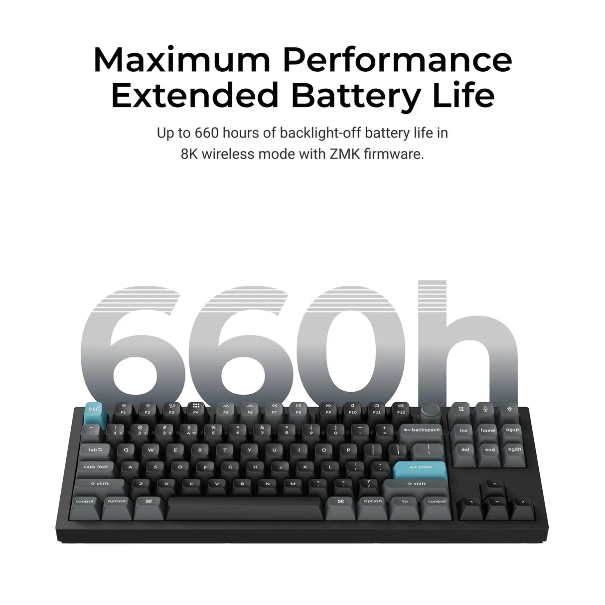 Keychron Q3 Ultra 8K ワイヤレスカスタムメカニカルキーボード 日本語配列(かな刻印なし)