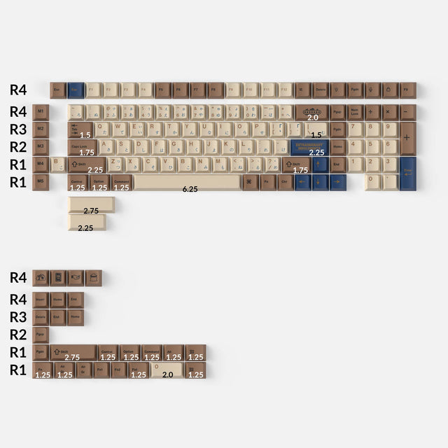 Treasure Hunter - Cherry Profile染料サブPBTフルキーキャップセット