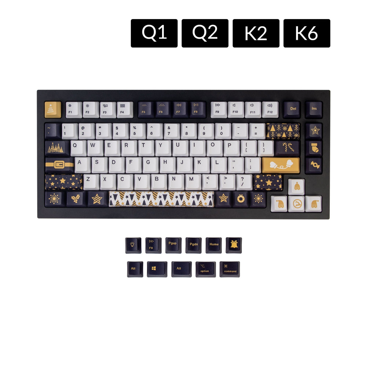 OEM 昇華型染色 PBT キーキャップセット - クリスマスプレゼント