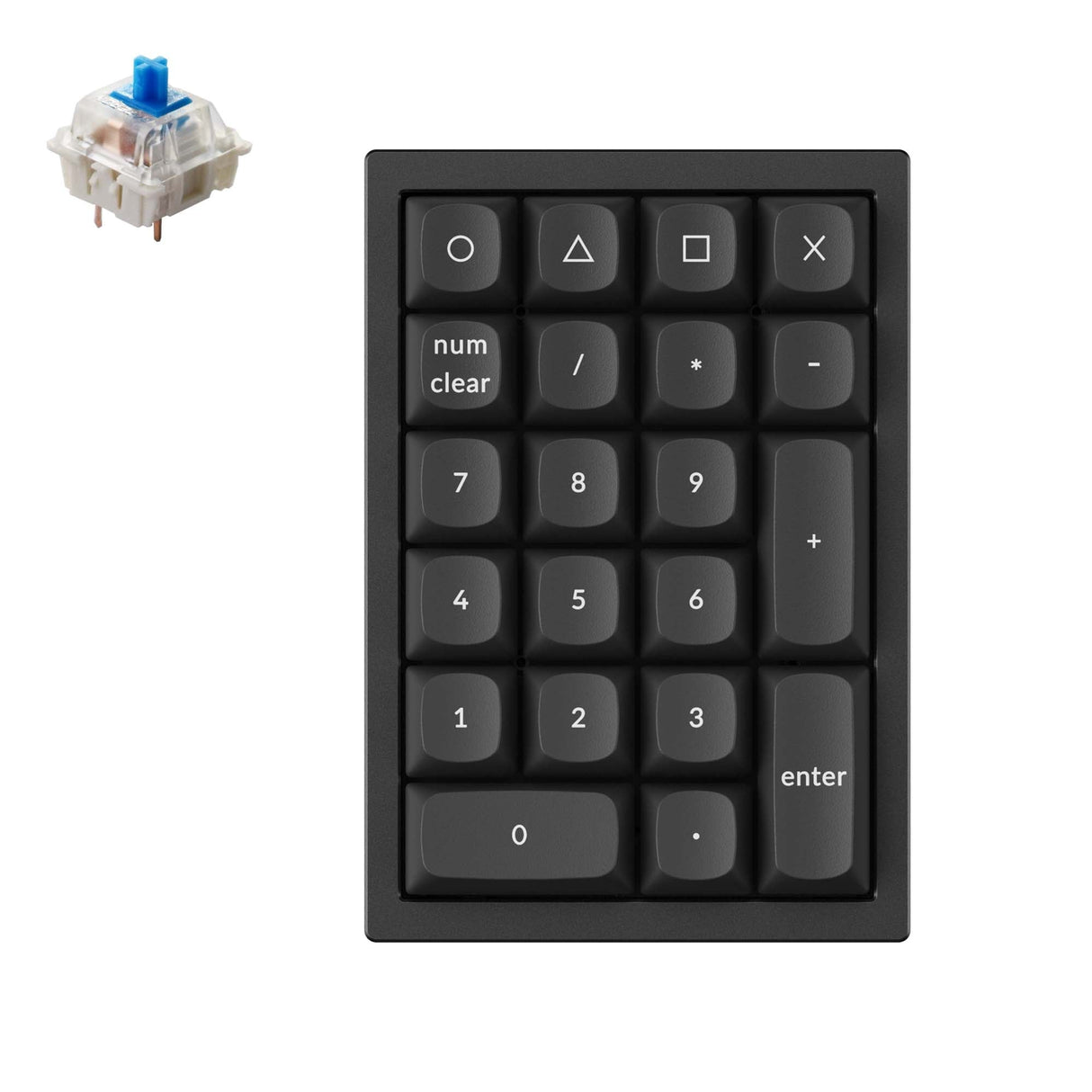 Keychron-Q0-custom-number-pad-black-blue