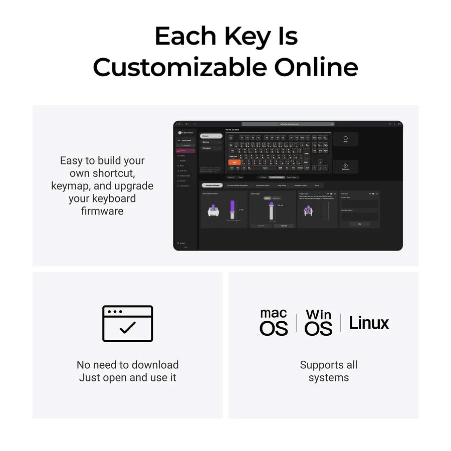 Keychron K8 HE ワイヤレス 磁気センサースイッチ カスタムキーボード 日本語配列