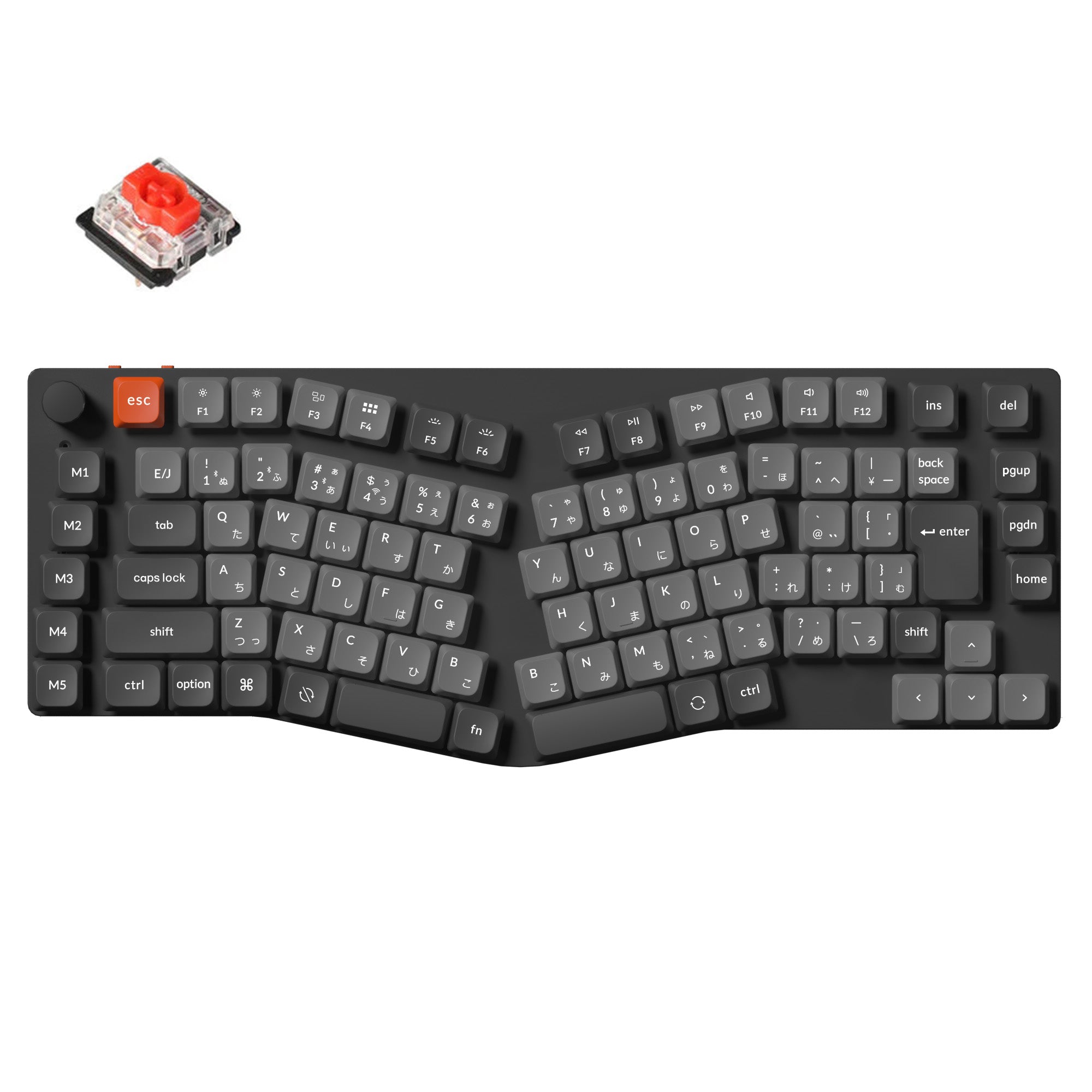 Keychron K15 Max (Aliceレイアウト) QMK ワイヤレスカスタム メカニカルキーボード 日本語配列