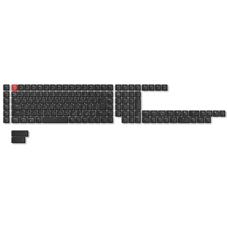 ISO Low Profile Shine-Through ABS LSA Full Set Keycap Set - Black