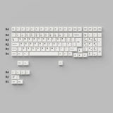 Cherry プロファイル ダブルショットPBTフルセットキーキャップ- Black on White - Bow