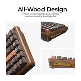 Keychron K2 HE 無線磁気スイッチカスタムキーボード  All-Wood Special Edition