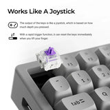 Keychron K2 HE ワイヤレス磁気スイッチカスタムキーボード - コンクリートエディション