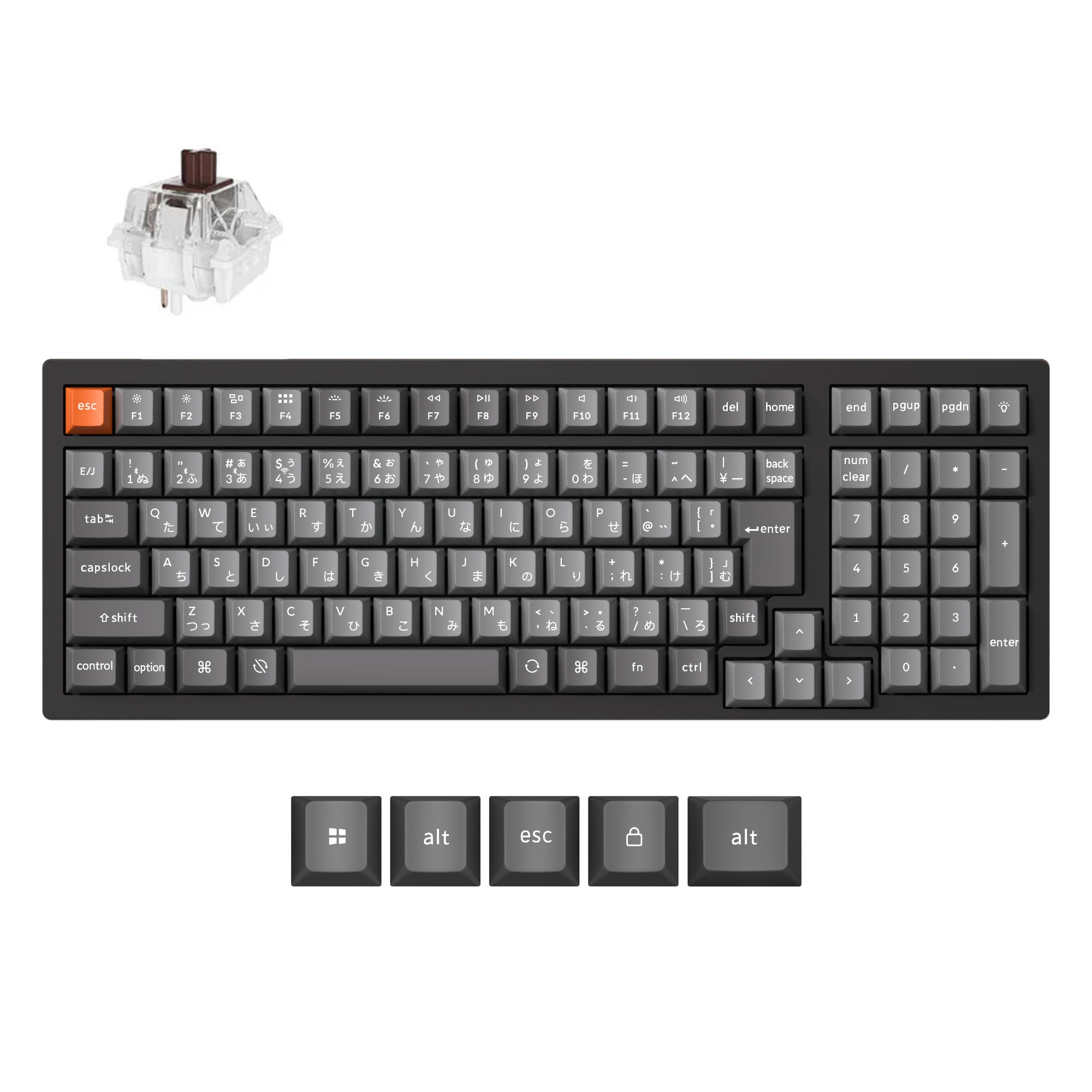 Keychron K4 Max QMK 無線メカニカルキーボード (JIS配列）