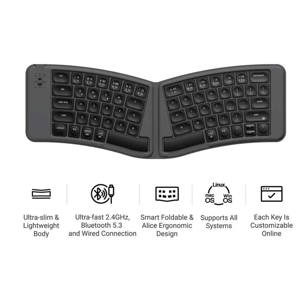 【即完売】Keychron B11 Pro 折りたたみキーボード Keychron B11 Pro 超薄型ワイヤレス折りたたみキーボード – Keychron Japan