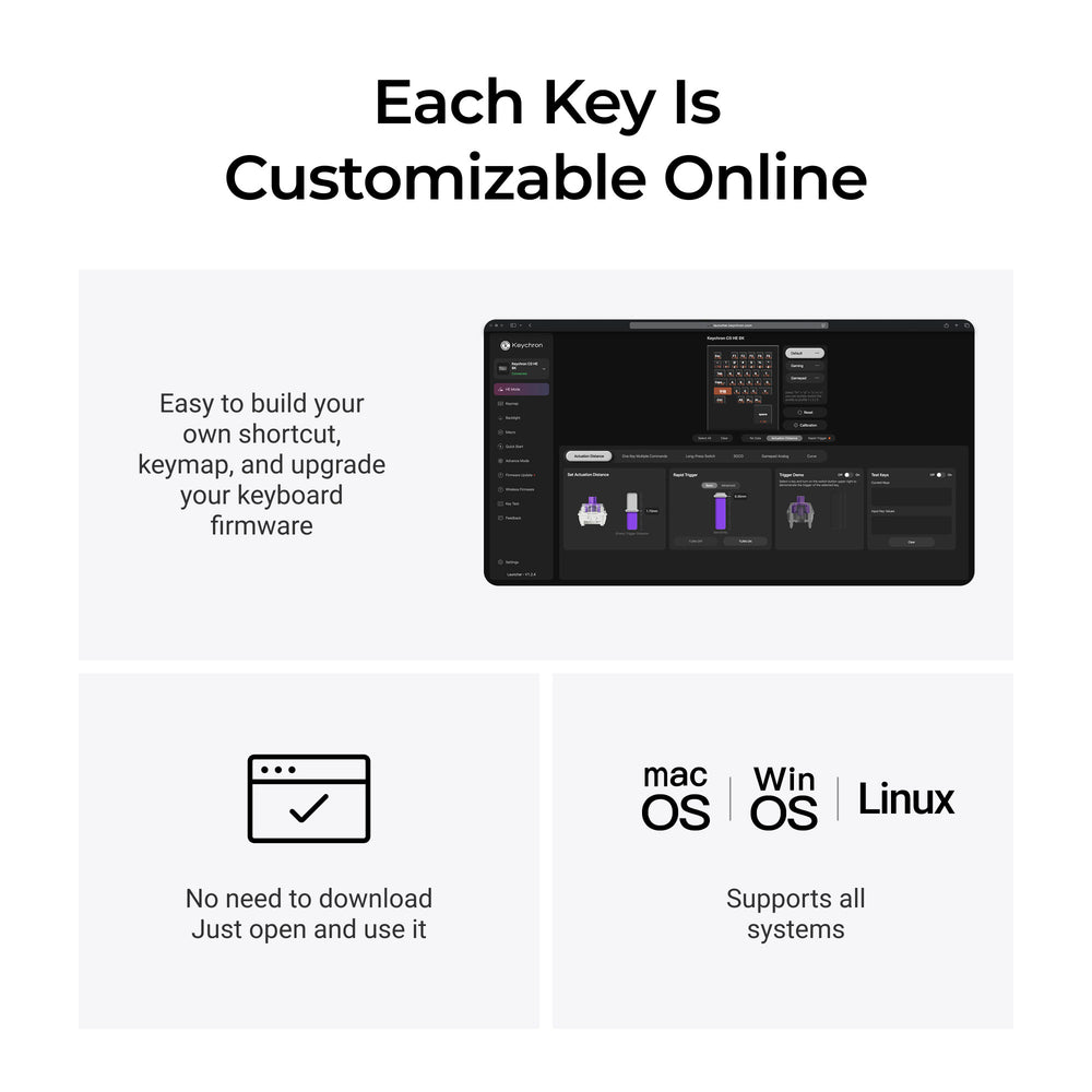 Keychron C0 HE 有線 左手デバイス 磁気スイッチ ゲーミングキーボード