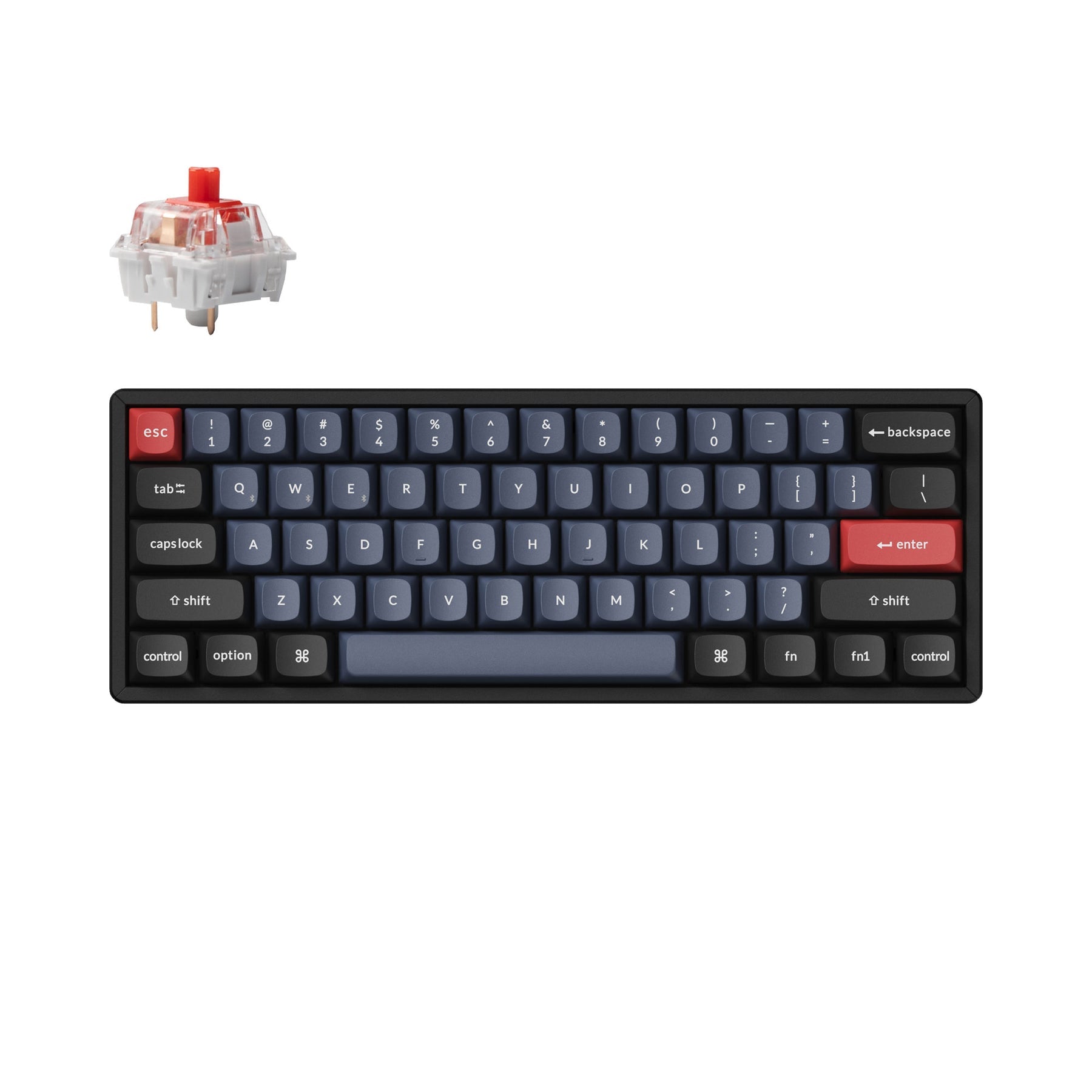 Keychron K1-104-RGB-Red-US（キークロン 英語配列） - PC周辺機器