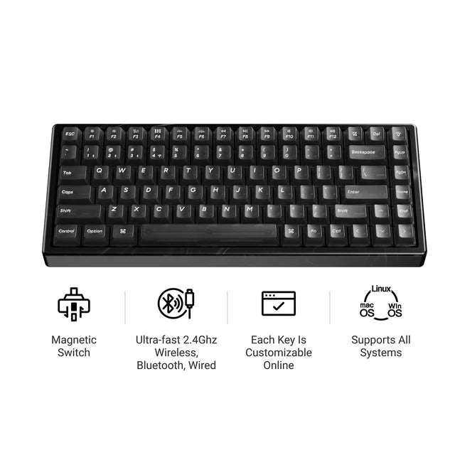 Keychron K2 HE ワイヤレス磁気スイッチカスタムキーボード - レジンエディション