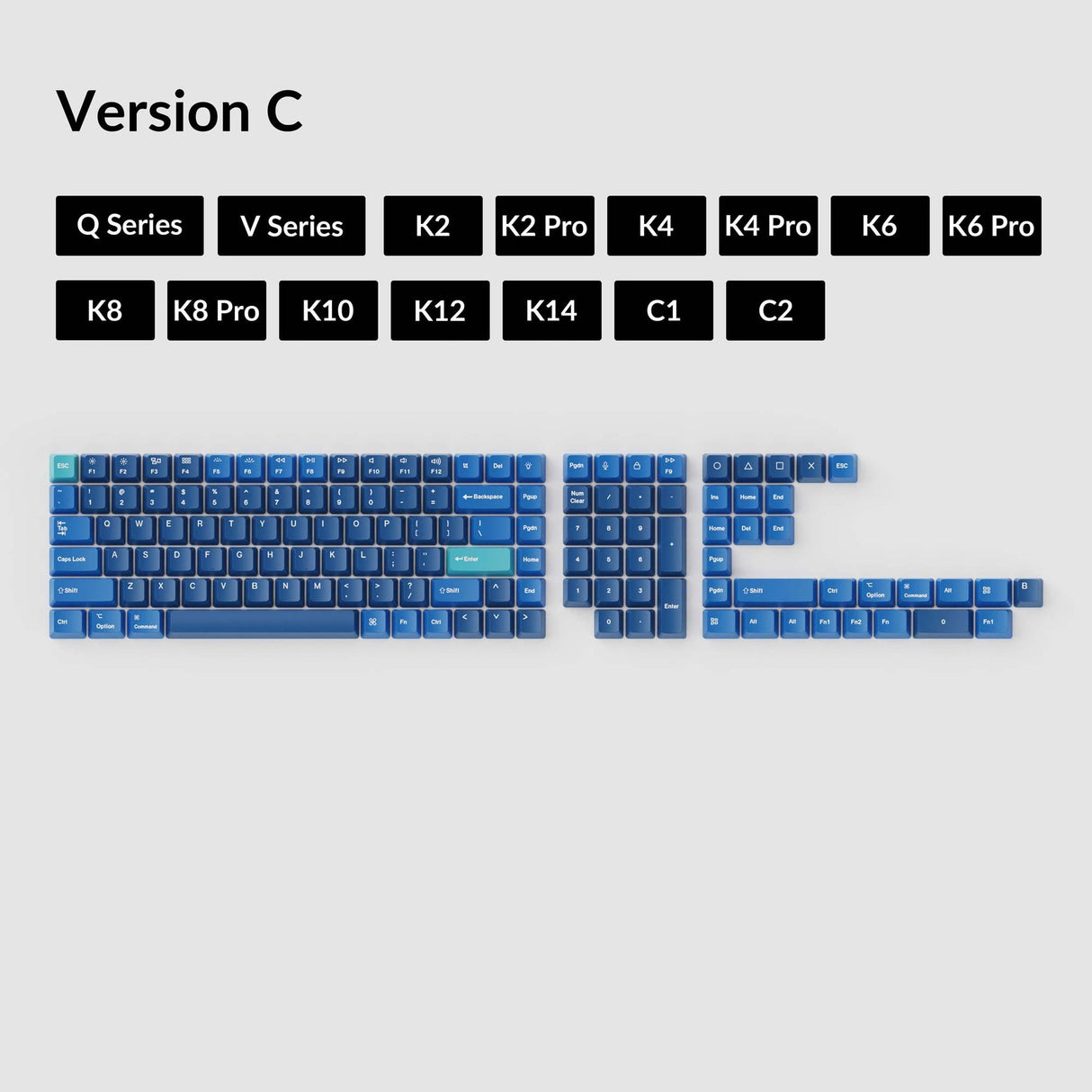 OEM 昇華型染色 PBT キーキャップセット - 海洋