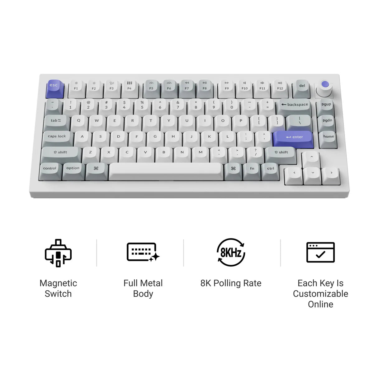 Keychron Q1 HE 8K 磁気スイッチキーボード