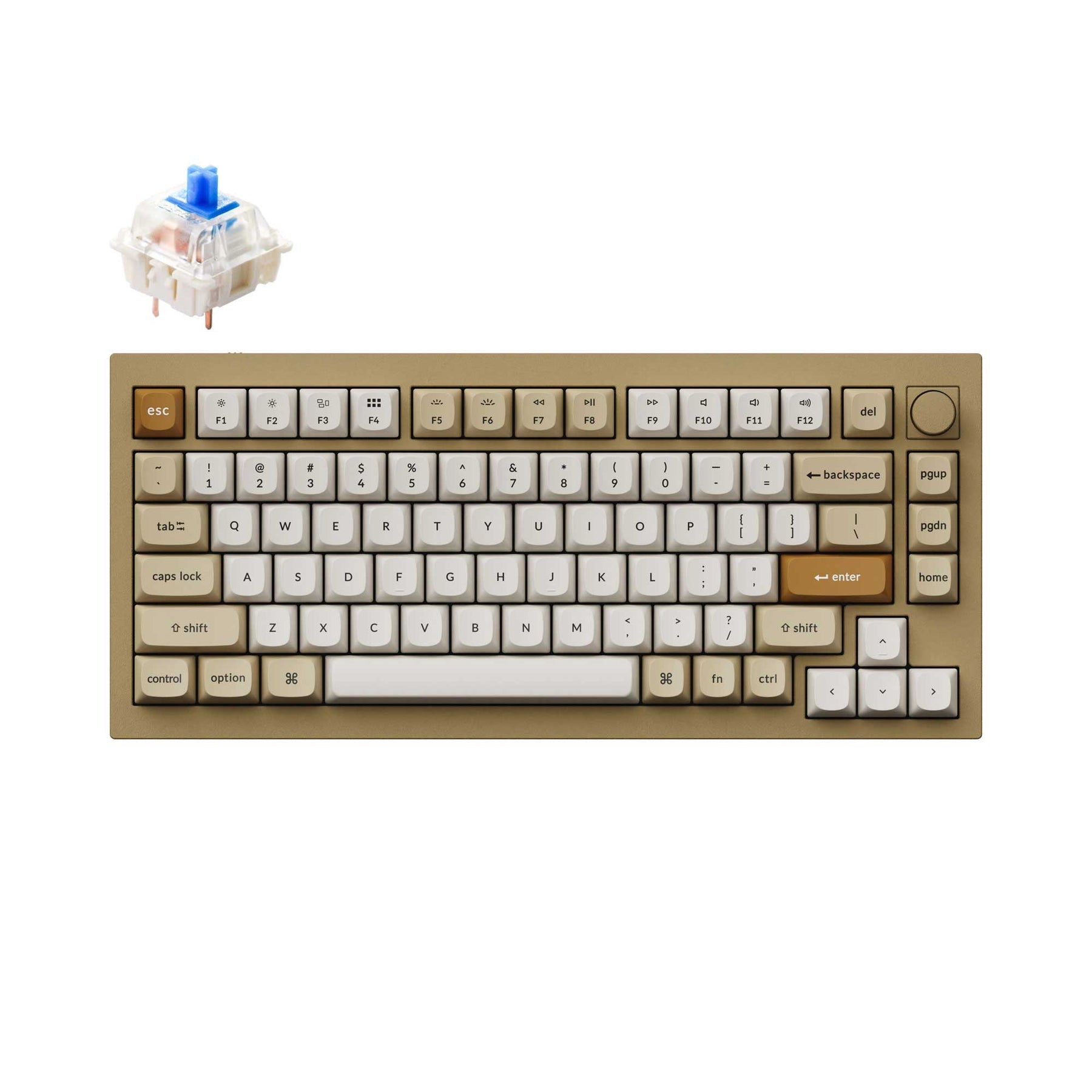 Keychron Q1 QMK カスタム メカニカル キーボード - バージョン 2（US ANSI 配列）