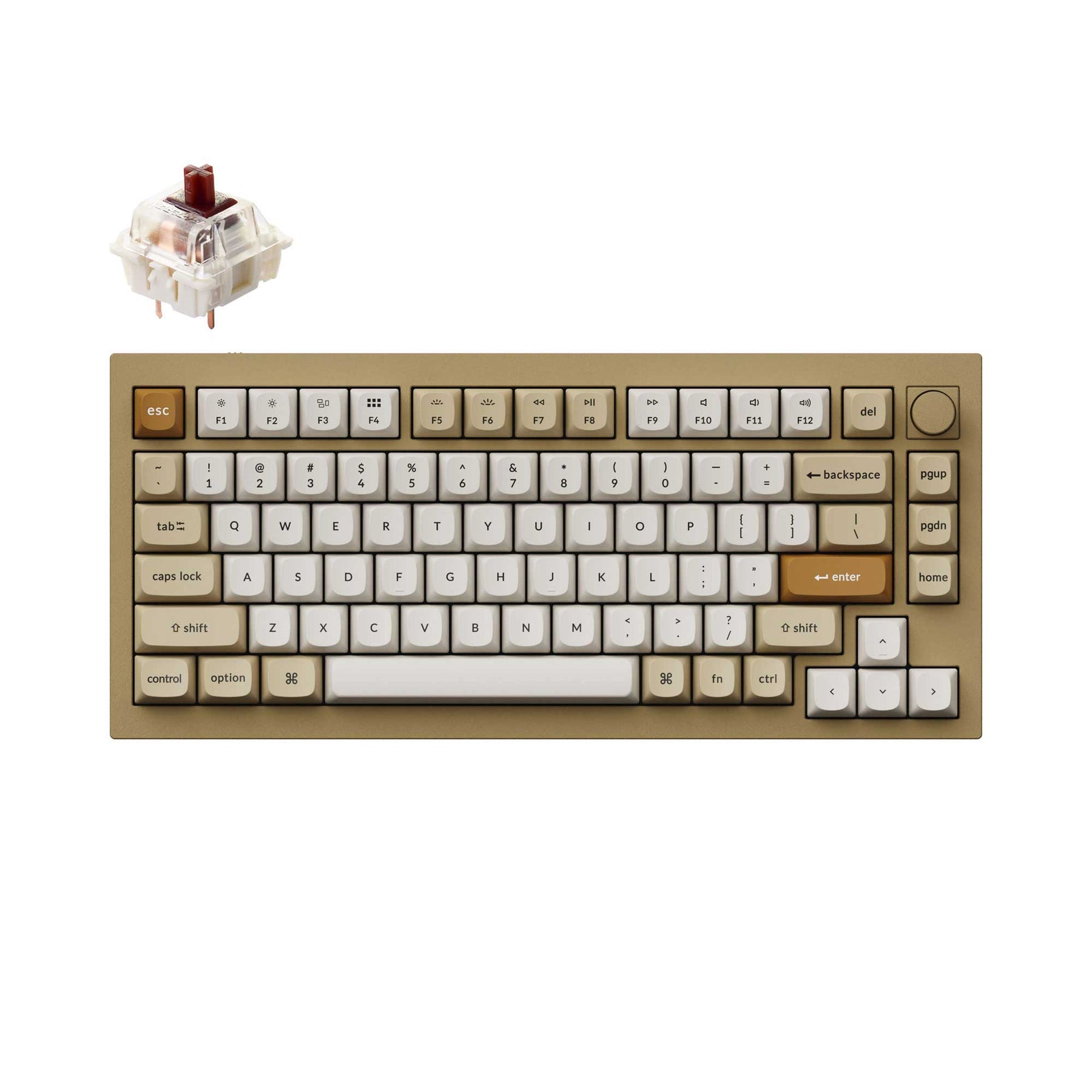 Keychron Q1 QMK カスタム メカニカル キーボード - バージョン 2（US ANSI 配列）