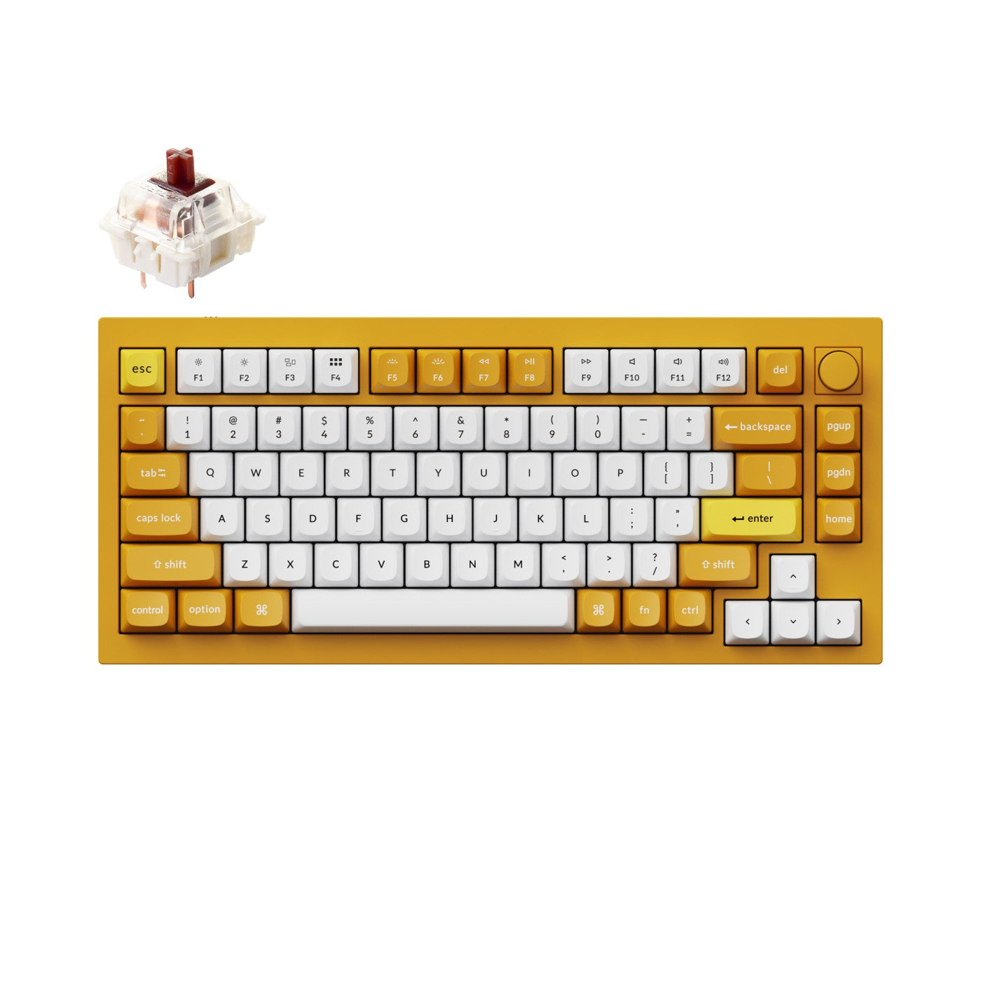Keychron Q1 QMK カスタム メカニカル キーボード - バージョン 2（US ANSI 配列）