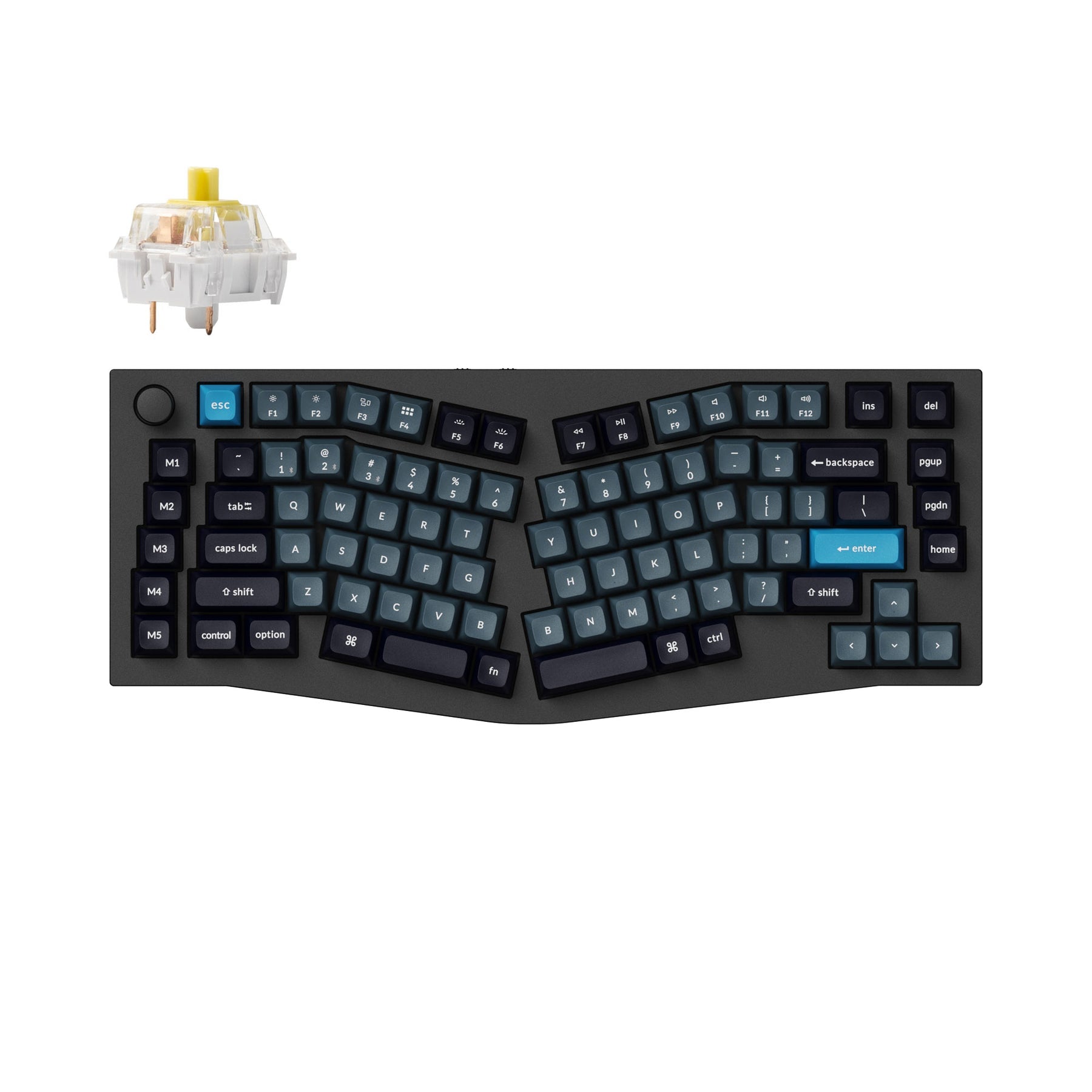 Keychron Q10 Pro (Alice レイアウト) QMK/VIA ワイヤレス カスタム メカニカル キーボード（US ANSI 配列）