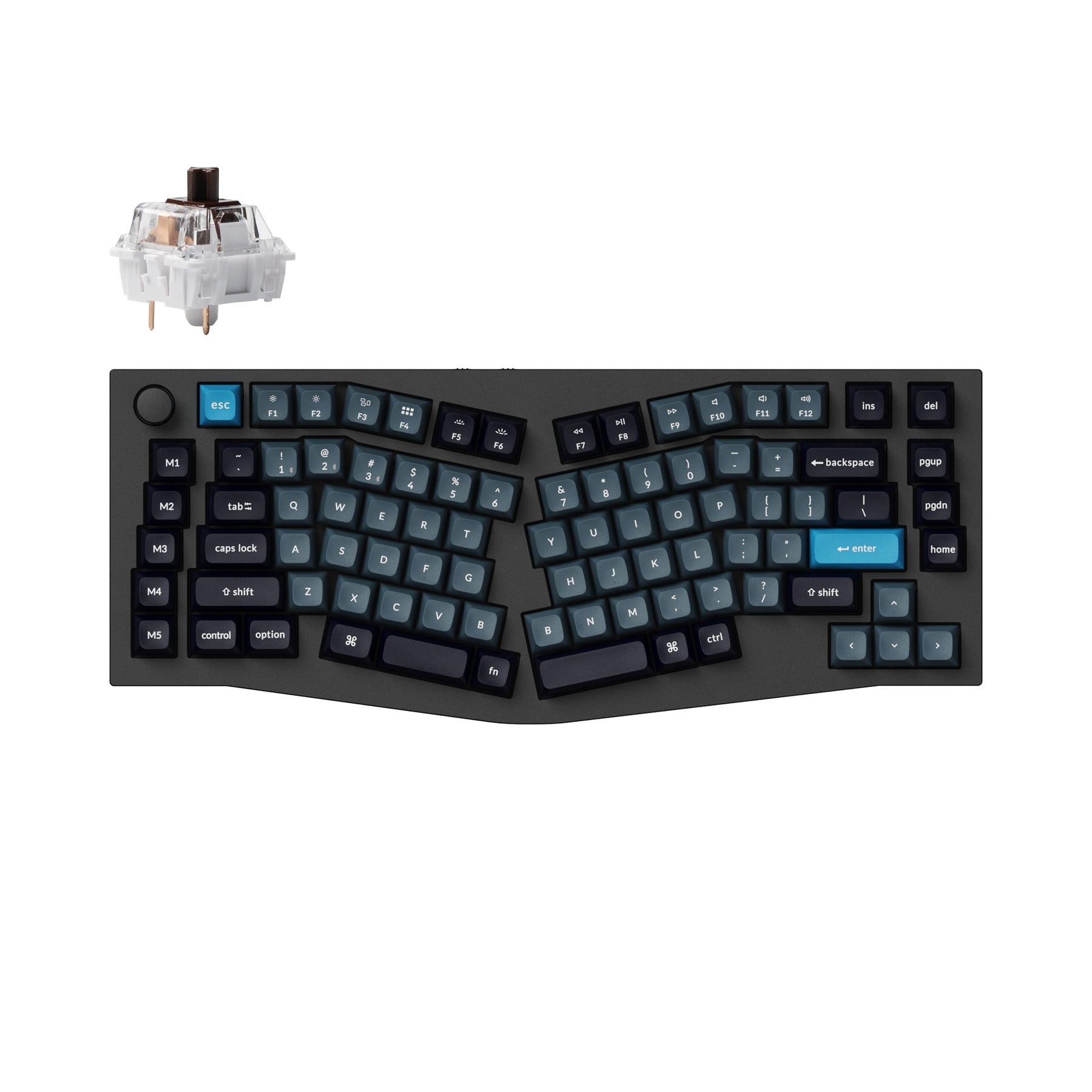 Keychron Q10 Pro (Alice レイアウト) QMK/VIA ワイヤレス カスタム メカニカル キーボード（US ANSI 配列）