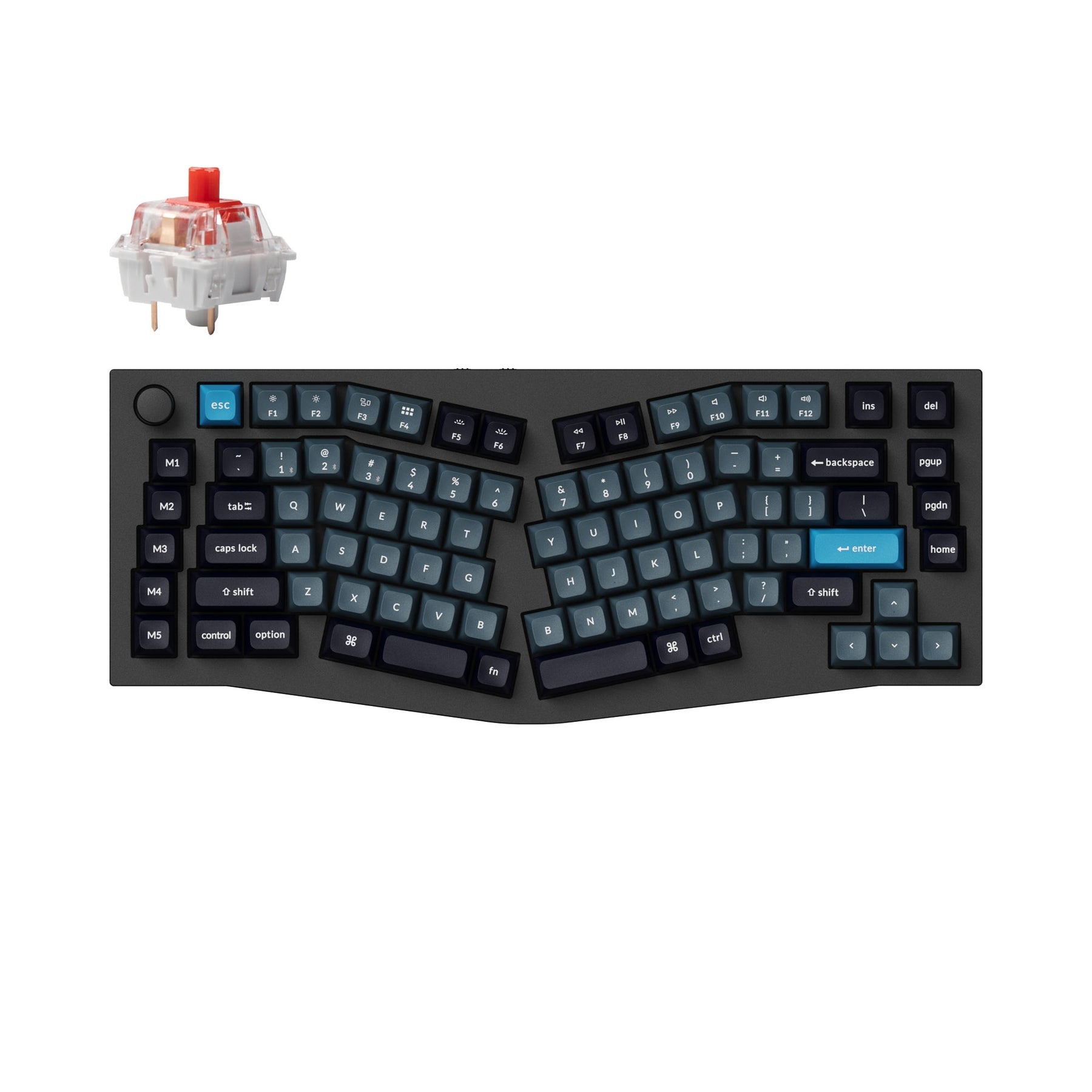 Keychron Q10 Pro (Alice レイアウト) QMK/VIA ワイヤレス カスタム メカニカル キーボード（US ANSI 配列）