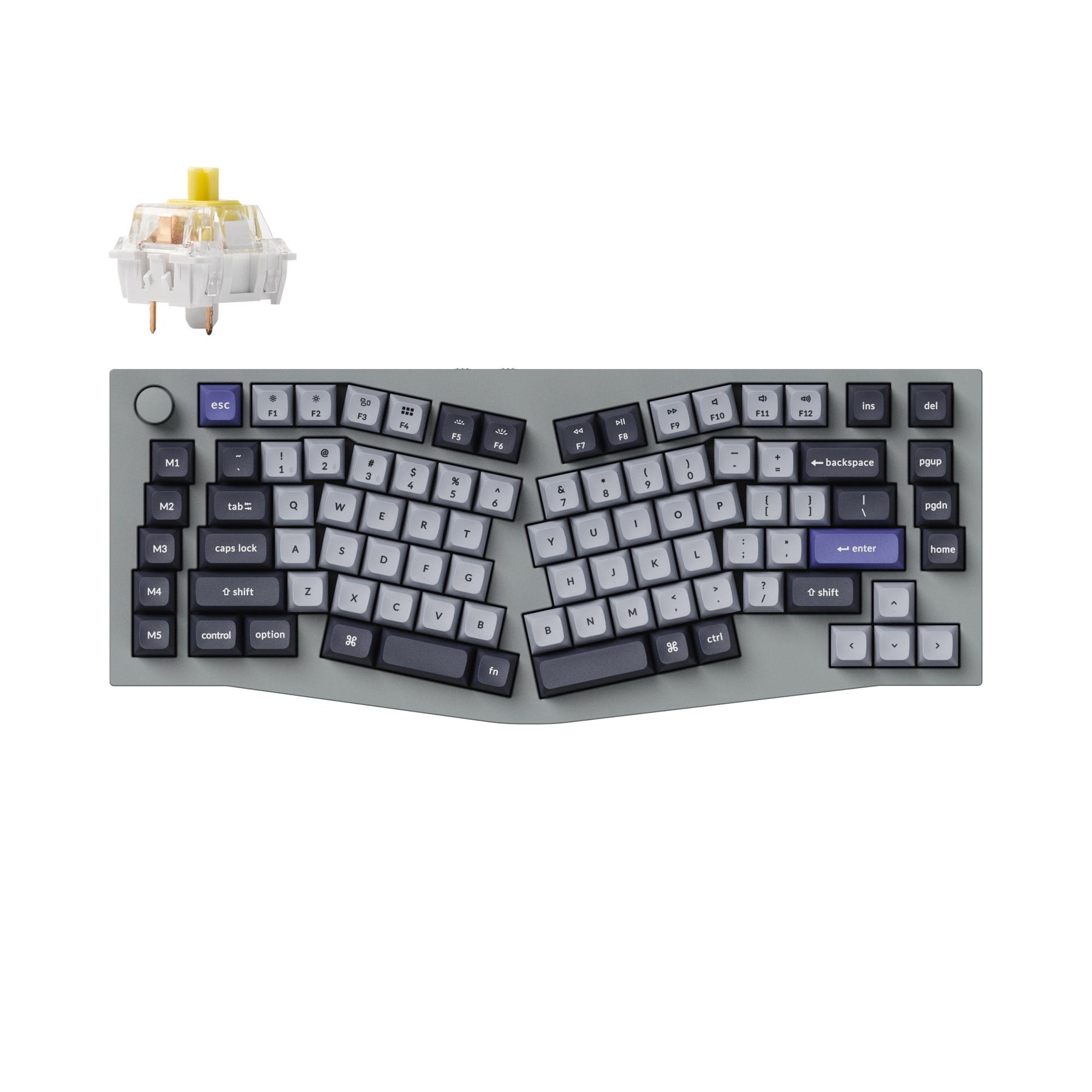 Keychron Q10 Pro (Alice レイアウト) QMK/VIA ワイヤレス カスタム メカニカル キーボード（US ANSI 配列）