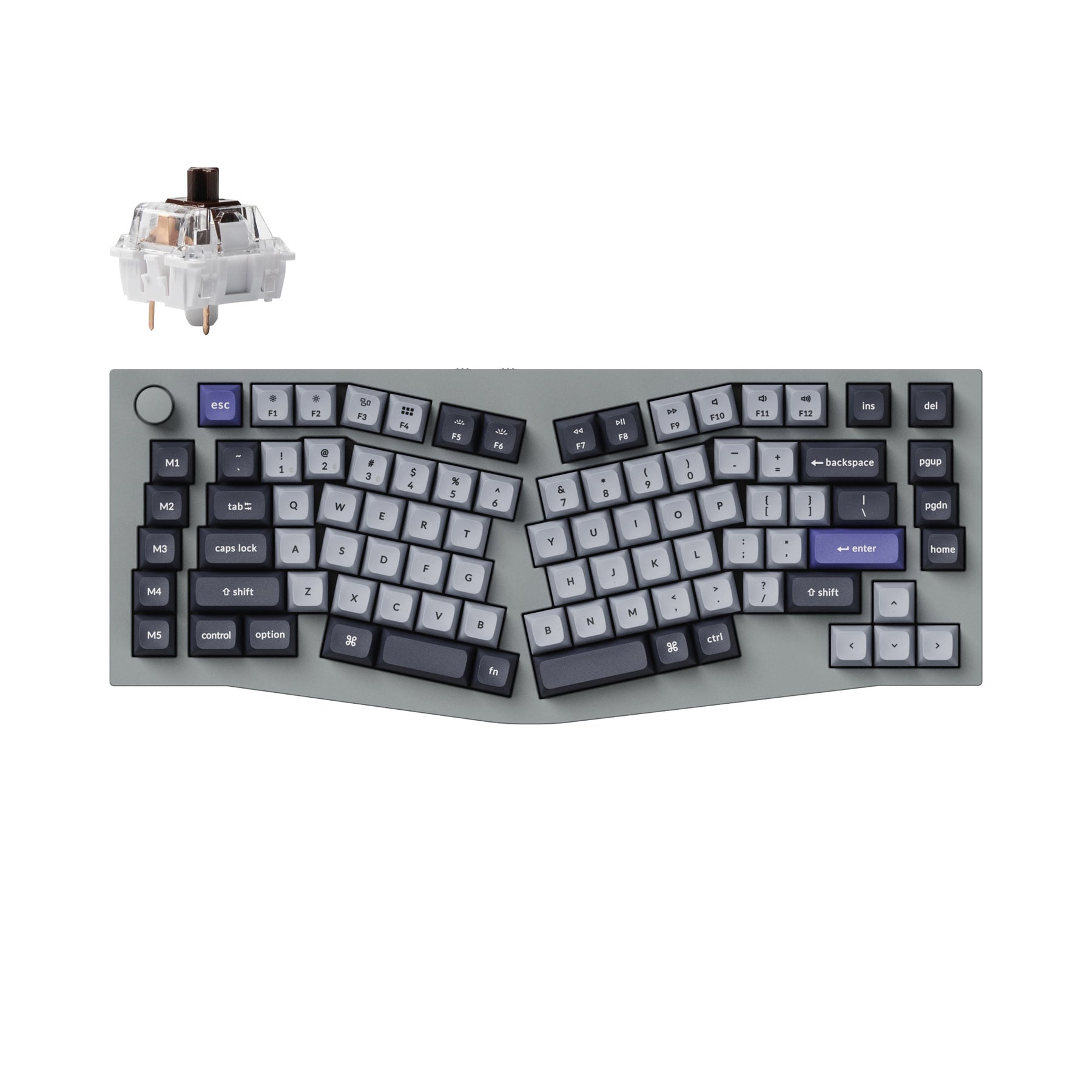 Keychron Q10 Pro (Alice レイアウト) QMK/VIA ワイヤレス カスタム メカニカル キーボード（US ANSI 配列）