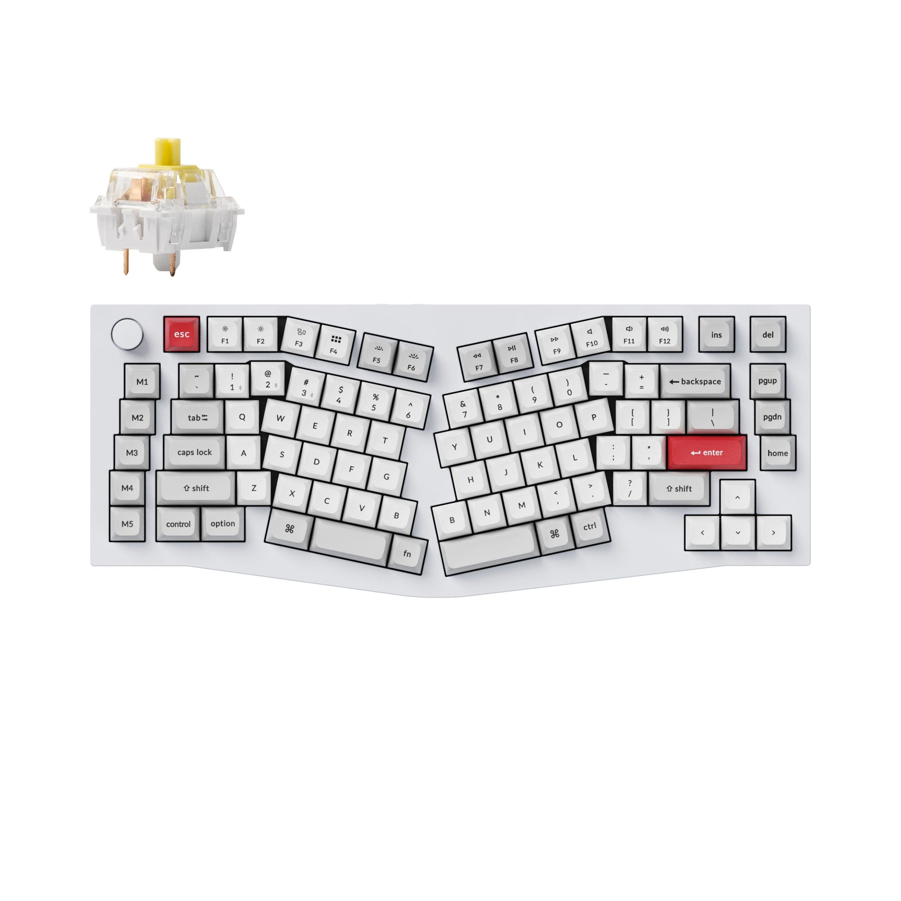 Keychron Q10 Pro (Alice レイアウト) QMK/VIA ワイヤレス カスタム メカニカル キーボード（US ANSI 配列）