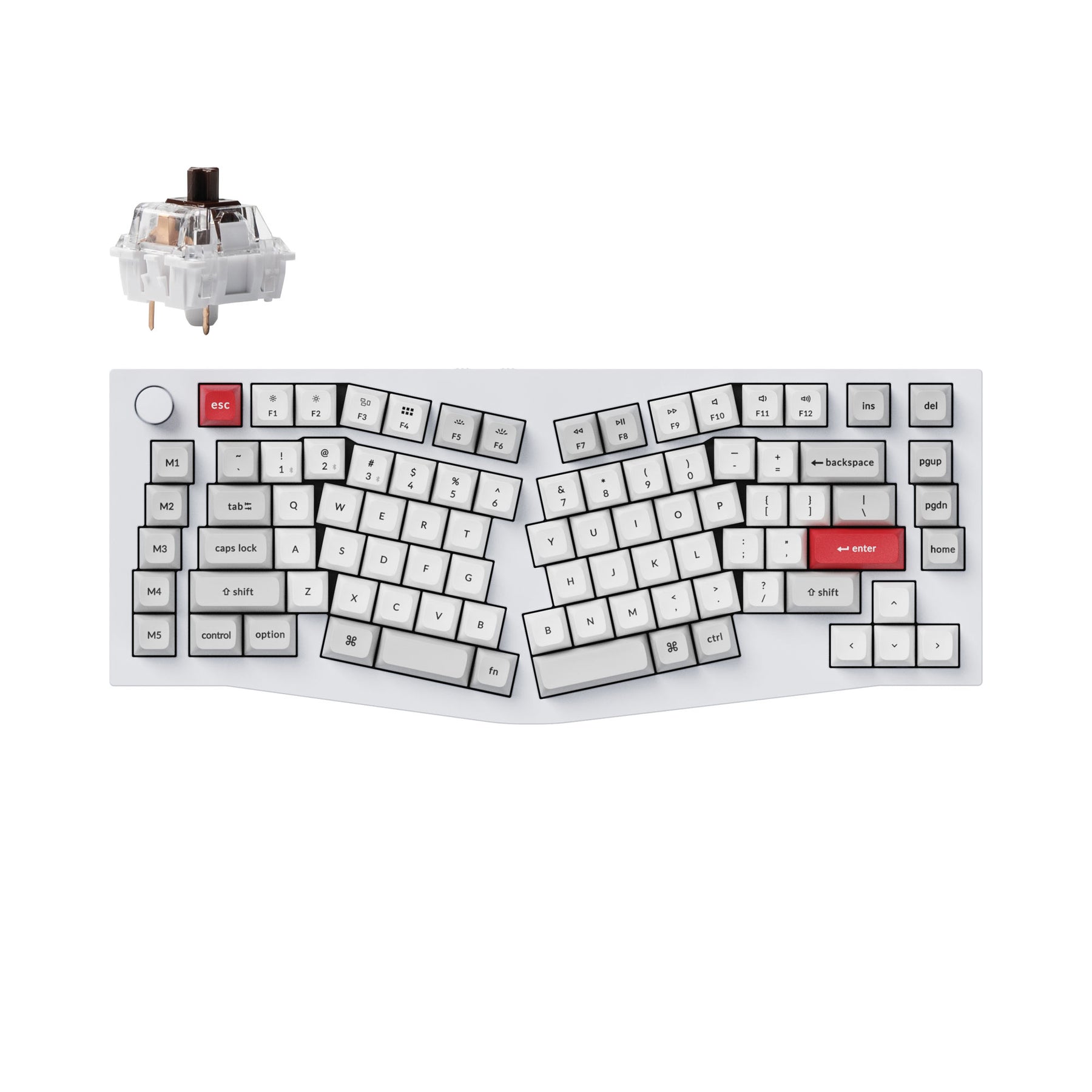 Keychron Q10 Pro (Alice レイアウト) QMK/VIA ワイヤレス カスタム メカニカル キーボード（US ANSI 配列）