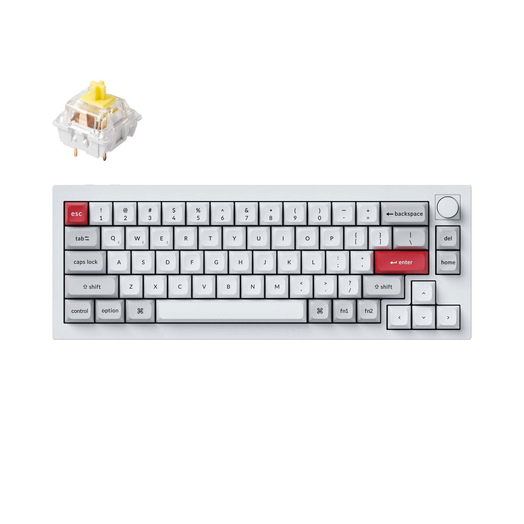 Keychron Q2 Pro QMK/VIA ワイヤレス カスタム メカニカルキーボード（US ANSI 配列）