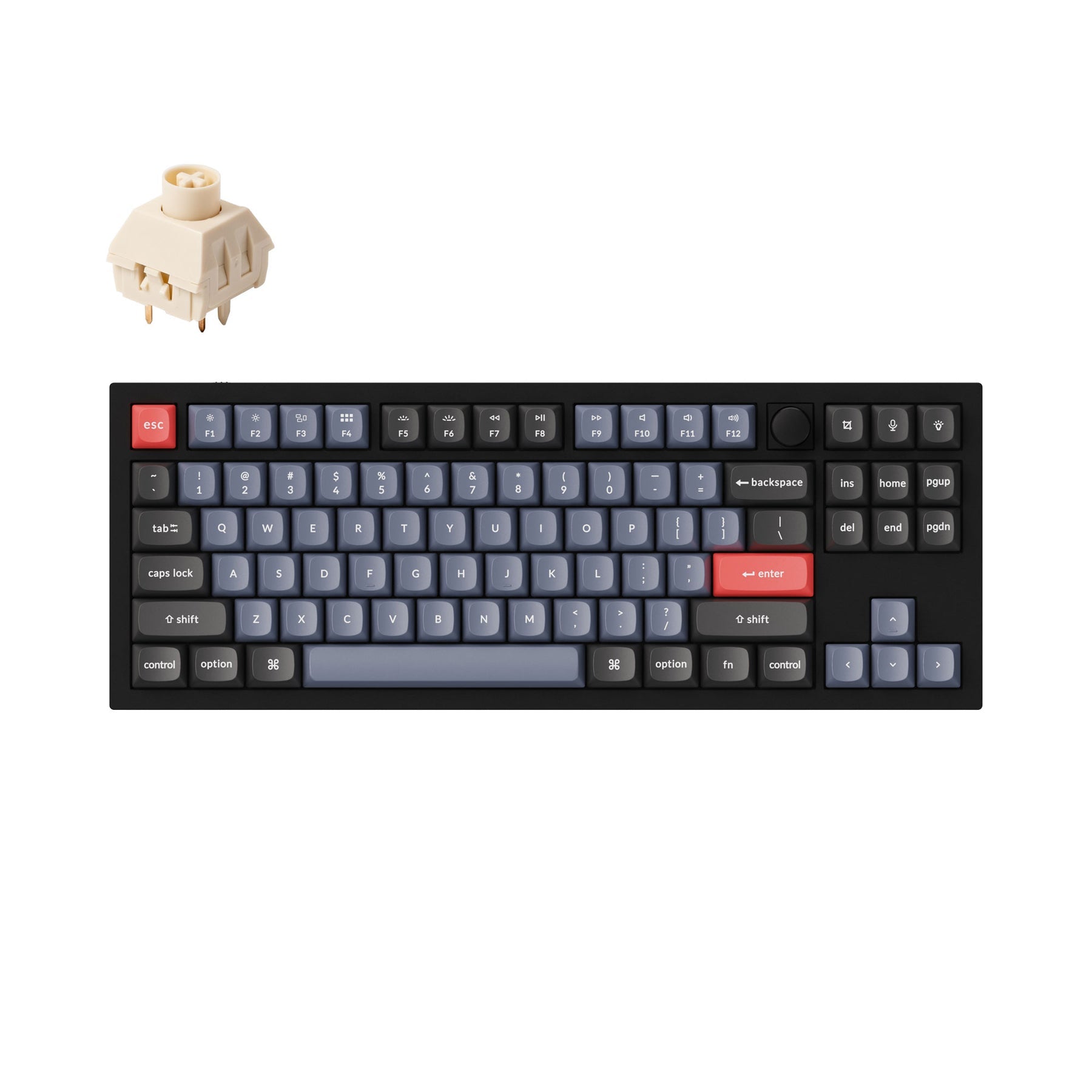 Keychron Q3 QMK カスタム メカニカル キーボード（US ANSI 配列）