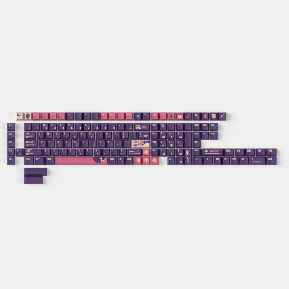 ルナウィッチ Cherry プロファイル染色昇華PBTキーキャップセット