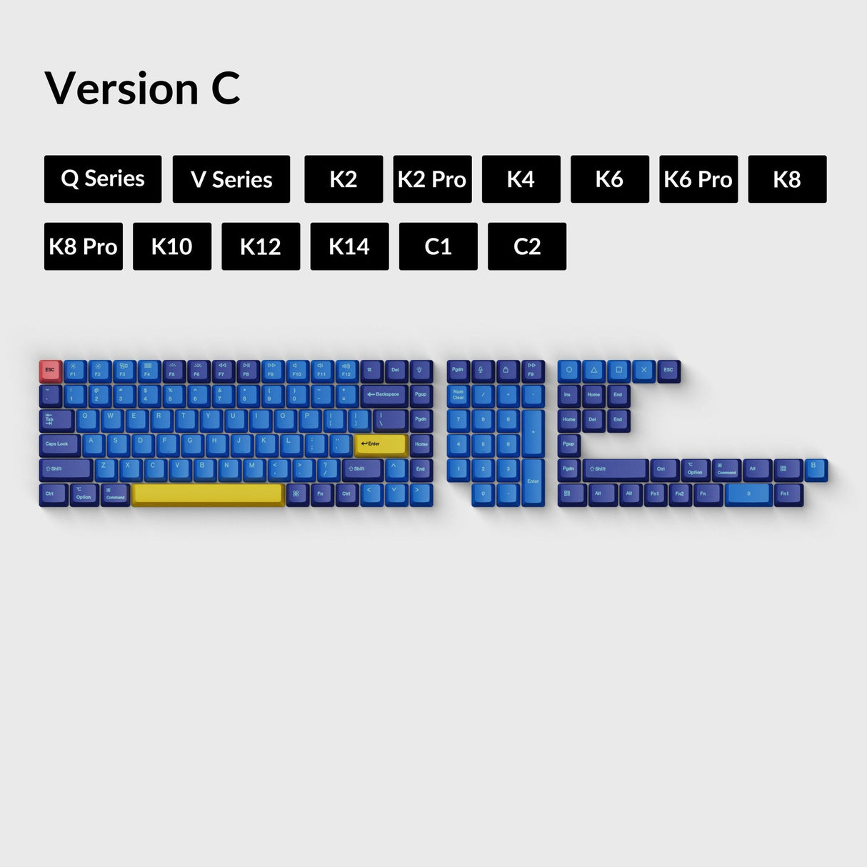 OEM 昇華型染色 PBT キーキャップセット - ビーチ