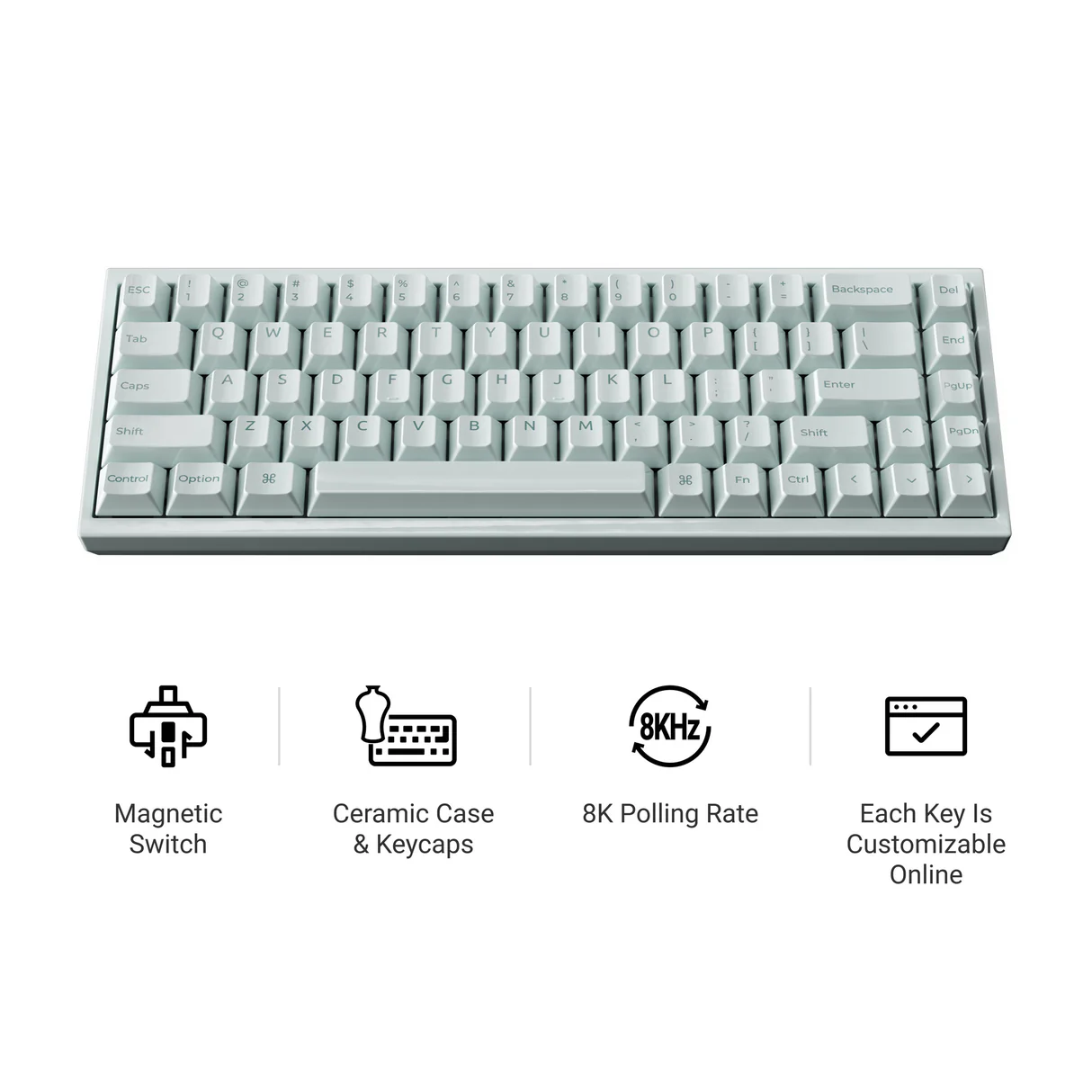Keychron Q16 HE 8K 磁気スイッチ セラミック製キーボード – Keychron