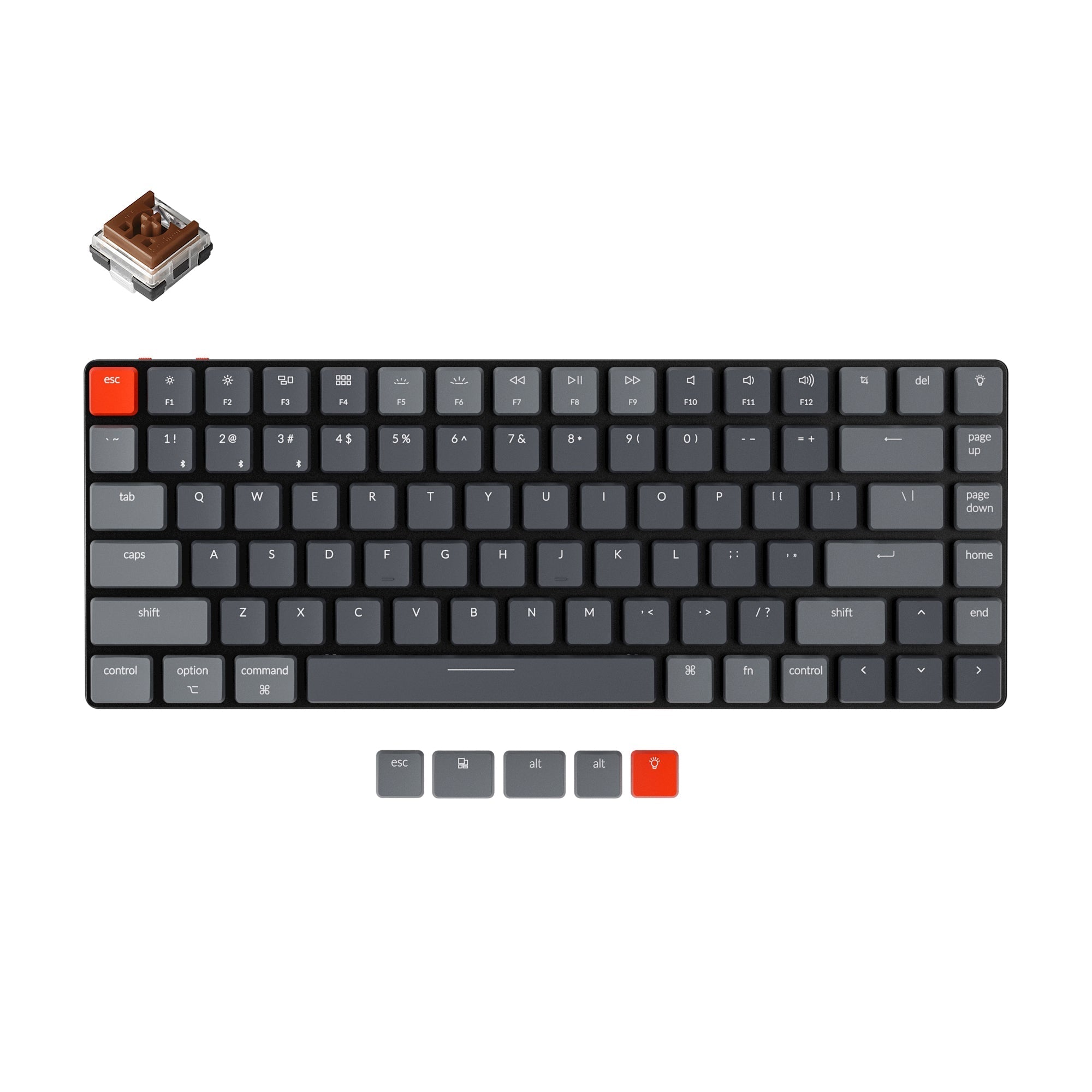 Keychron K3超薄型ワイヤレスメカニカルキーボード（バージョン2）（US ANSI 配列）