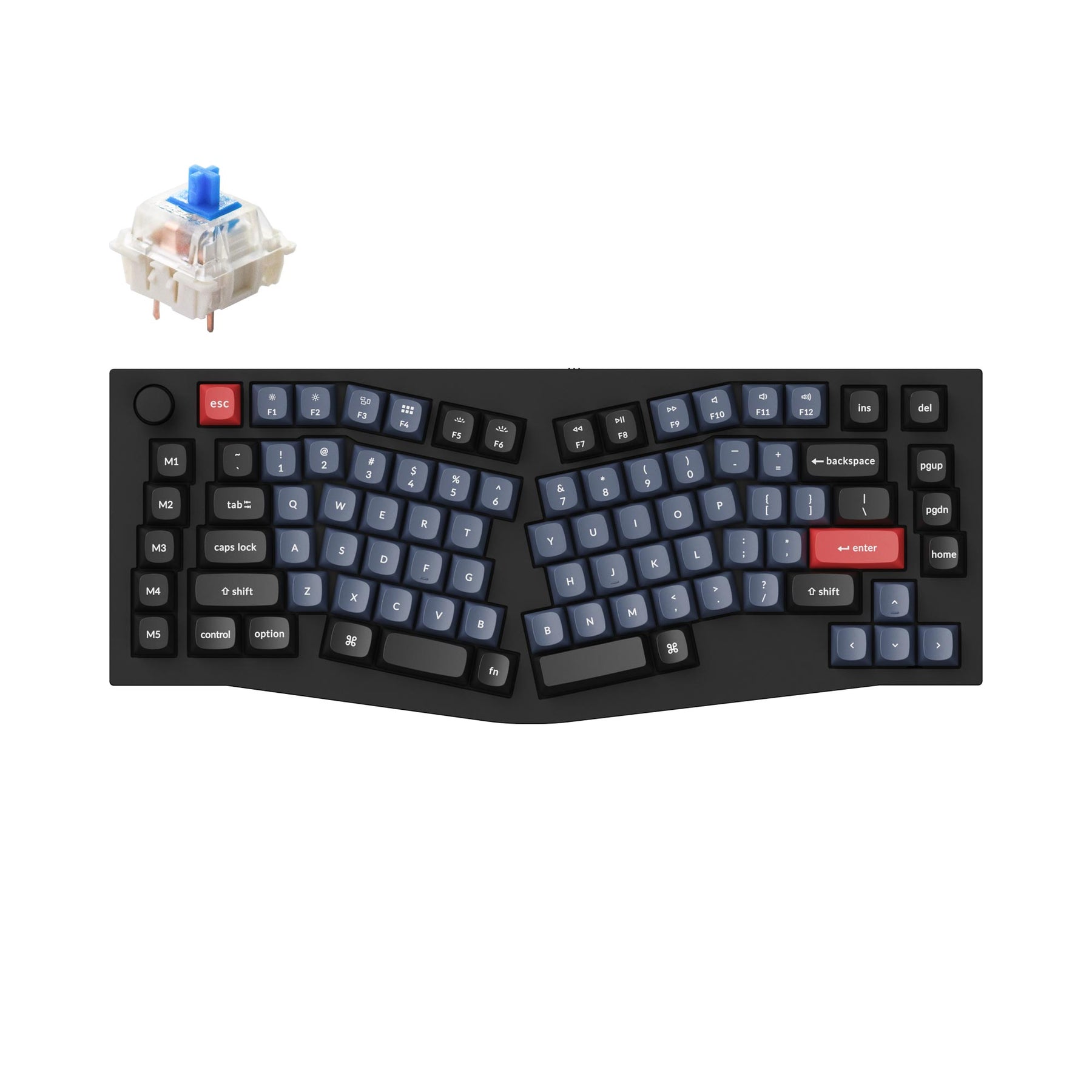 Keychron Q10 (Alice レイアウト) QMK カスタムメカニカルキーボード（US ANSI 配列）