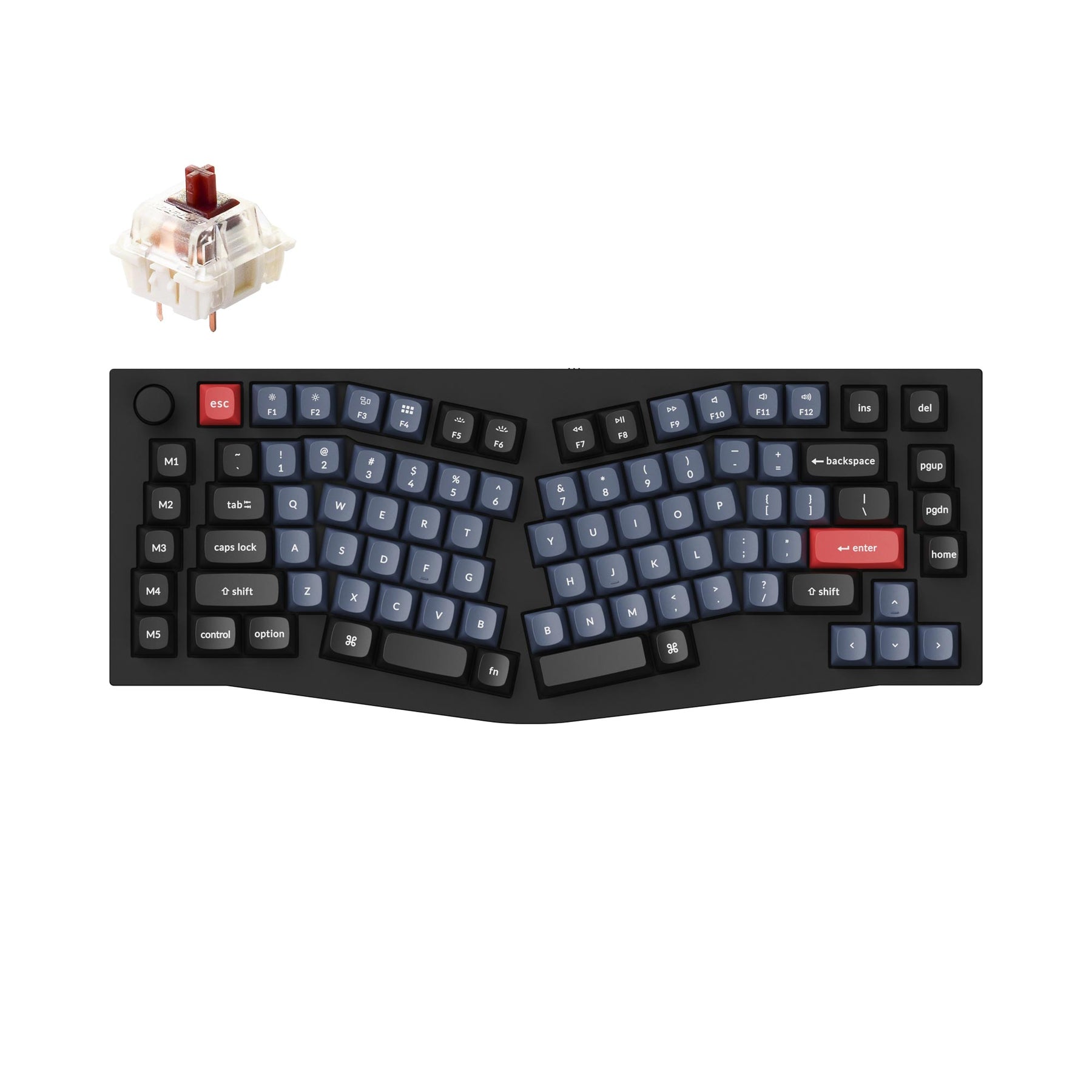 Keychron Q10 (Alice レイアウト) QMK カスタムメカニカルキーボード（US ANSI 配列）
