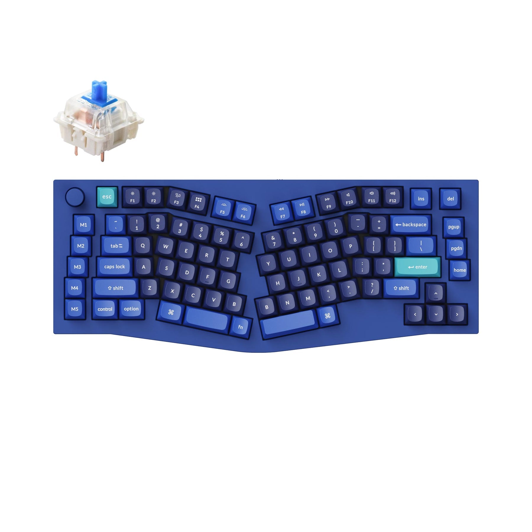 Keychron Q10 (Alice レイアウト) QMK カスタムメカニカルキーボード（US ANSI 配列）