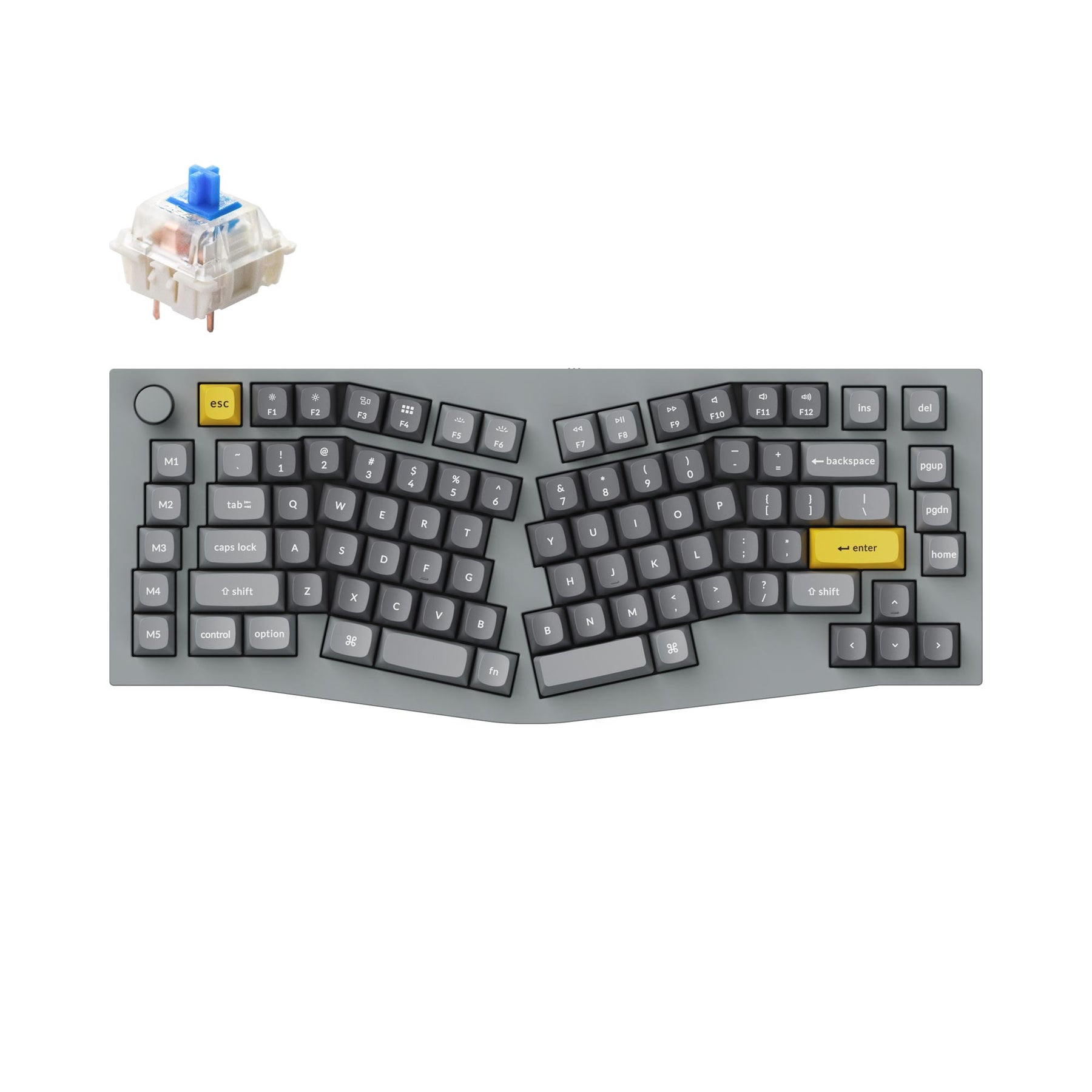 Keychron Q10 (Alice レイアウト) QMK カスタムメカニカルキーボード（US ANSI 配列）