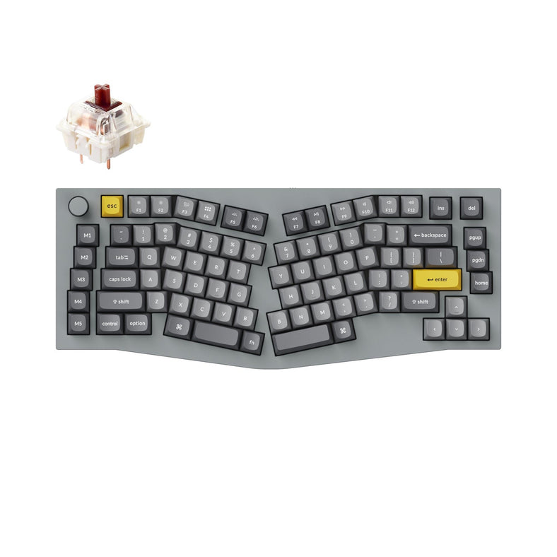 Keychron Q10 (Alice レイアウト) QMK カスタムメカニカルキーボード（US ANSI 配列）