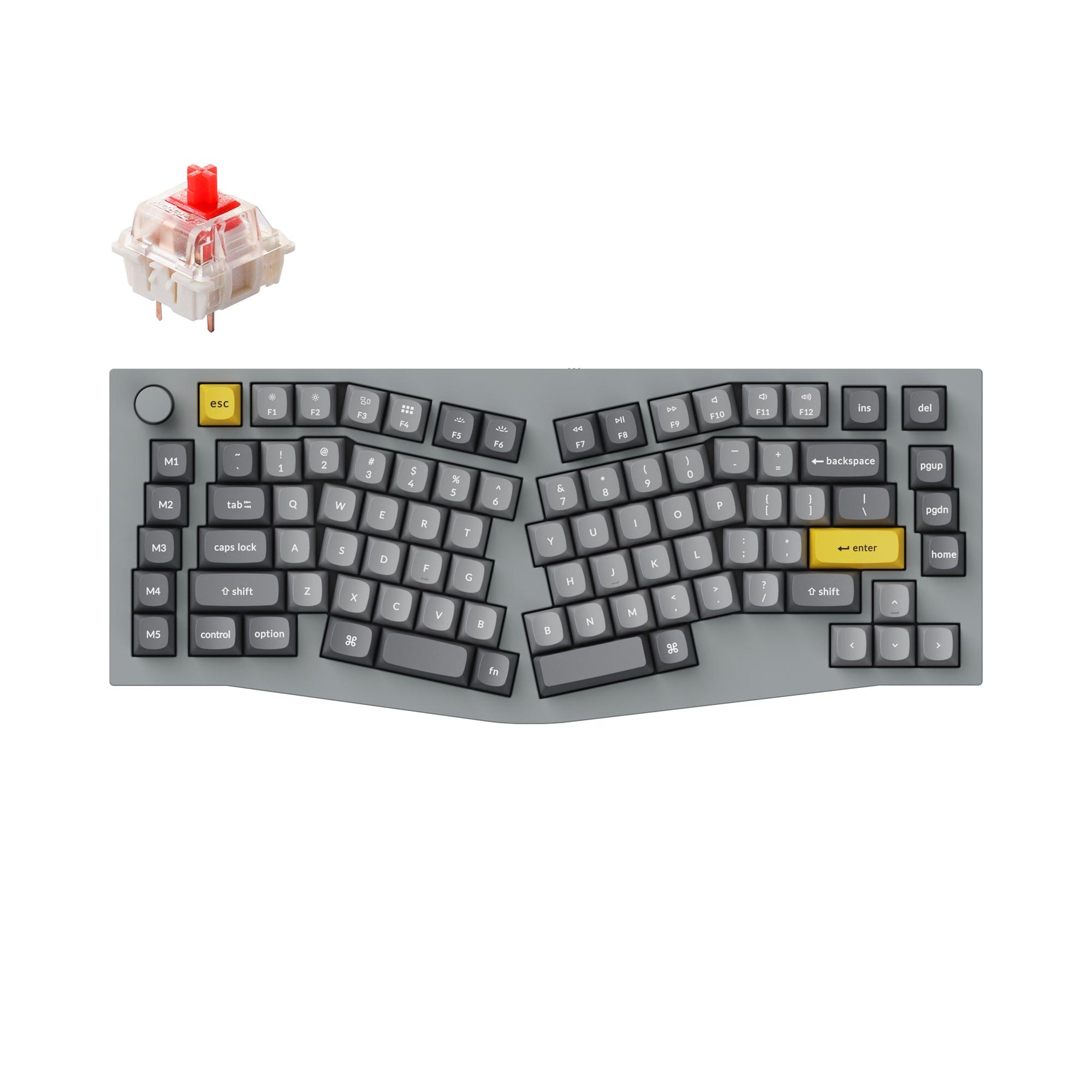 Keychron Q10 (Alice レイアウト) QMK カスタムメカニカルキーボード（US ANSI 配列）